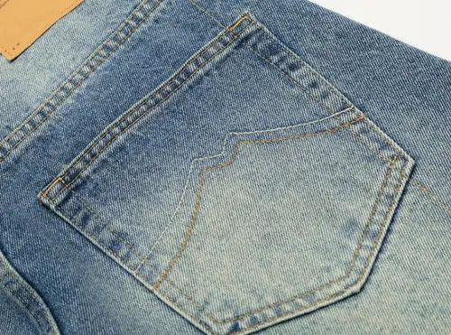 VIBE American retro lightning pattern washed scimitar jeans y2k Size US 32 / EU 48 - 5 Thumbnail