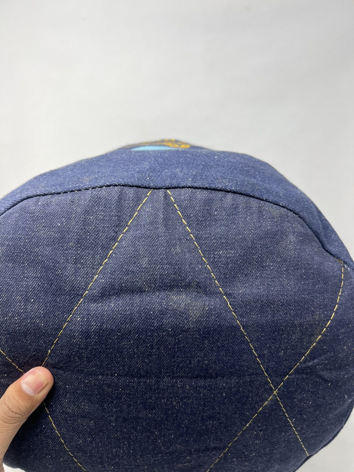 Japanese Brand Vintage Canton X-West Denim Drawstring Bucket Size ONE SIZE - 8 Thumbnail