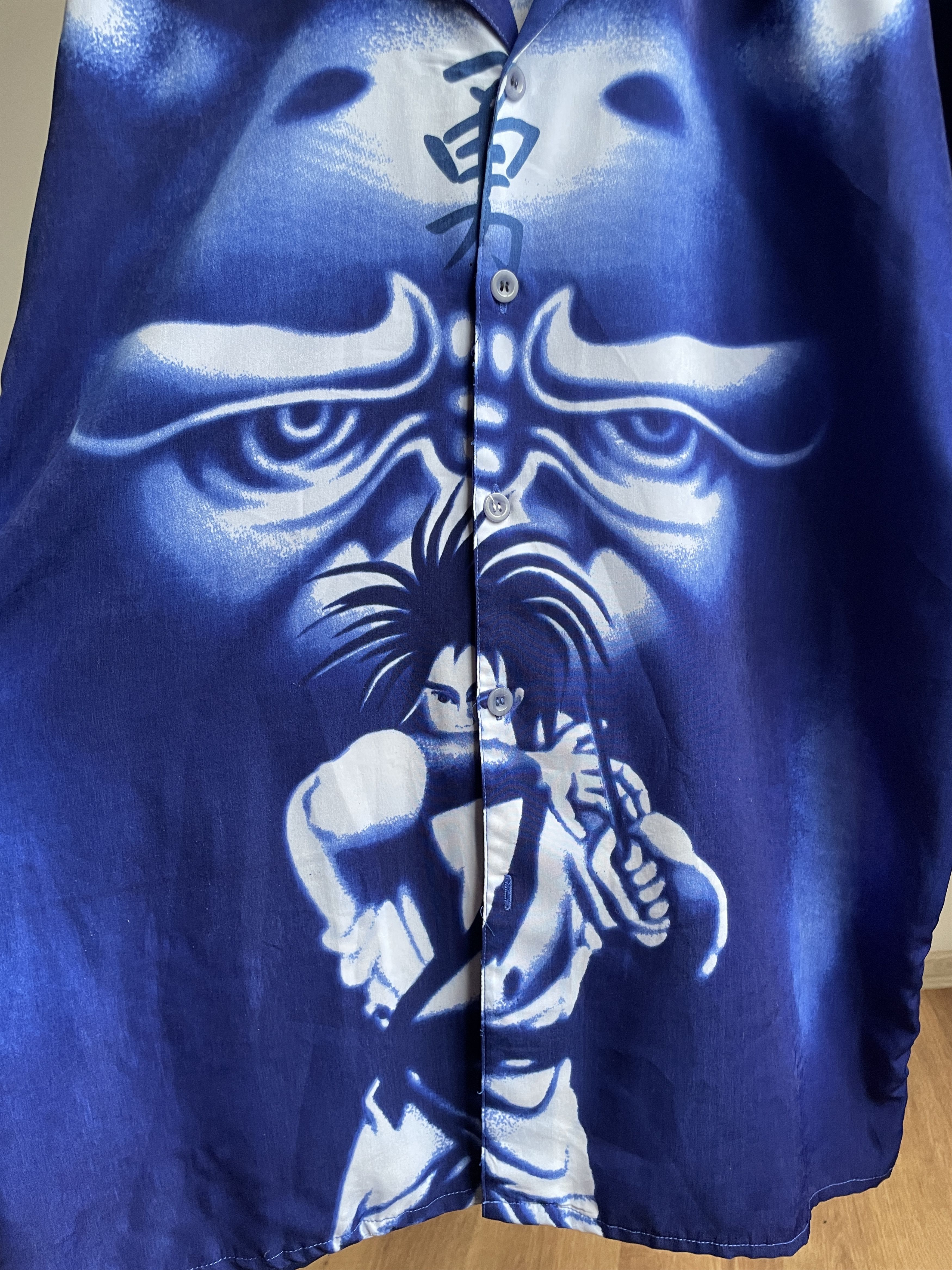 Vintage Oxyzone Samurai Anime Vintage Y2K Camp Collar Shirt Size US XL / EU 56 / 4 - 5 Thumbnail