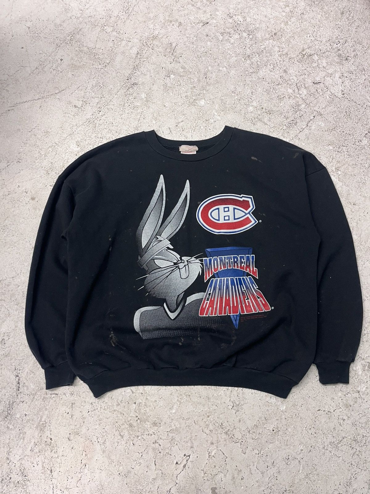 Vintage Vintage bugs bunny montreal canadiens sweatshirt Size US M / EU 48-50 / 2 - 2 Thumbnail