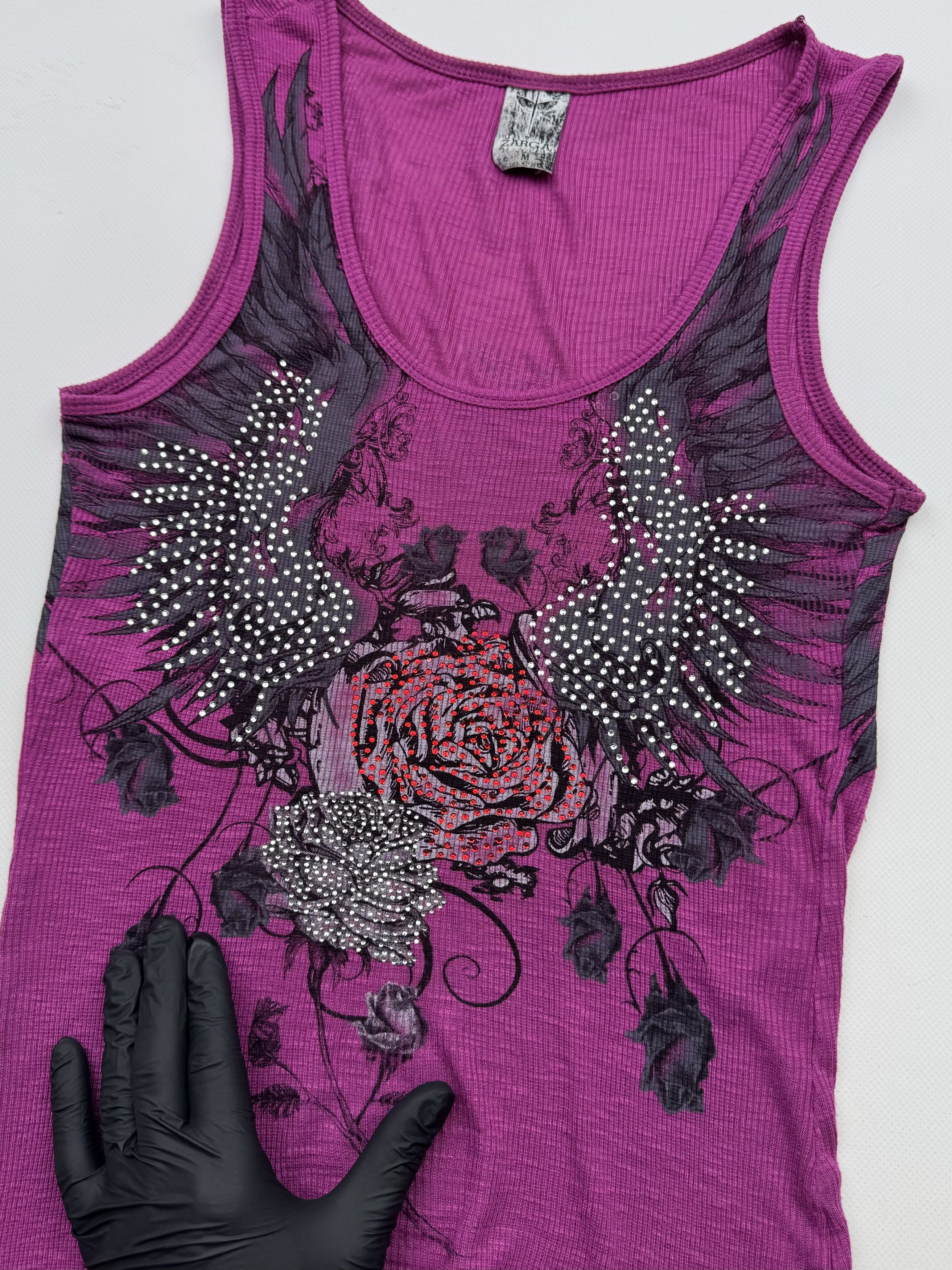 Japanese Brand 90's Printed Tank Top B73(V131)E2 Size M / US 6-8 / IT 42-44 - 2 Thumbnail