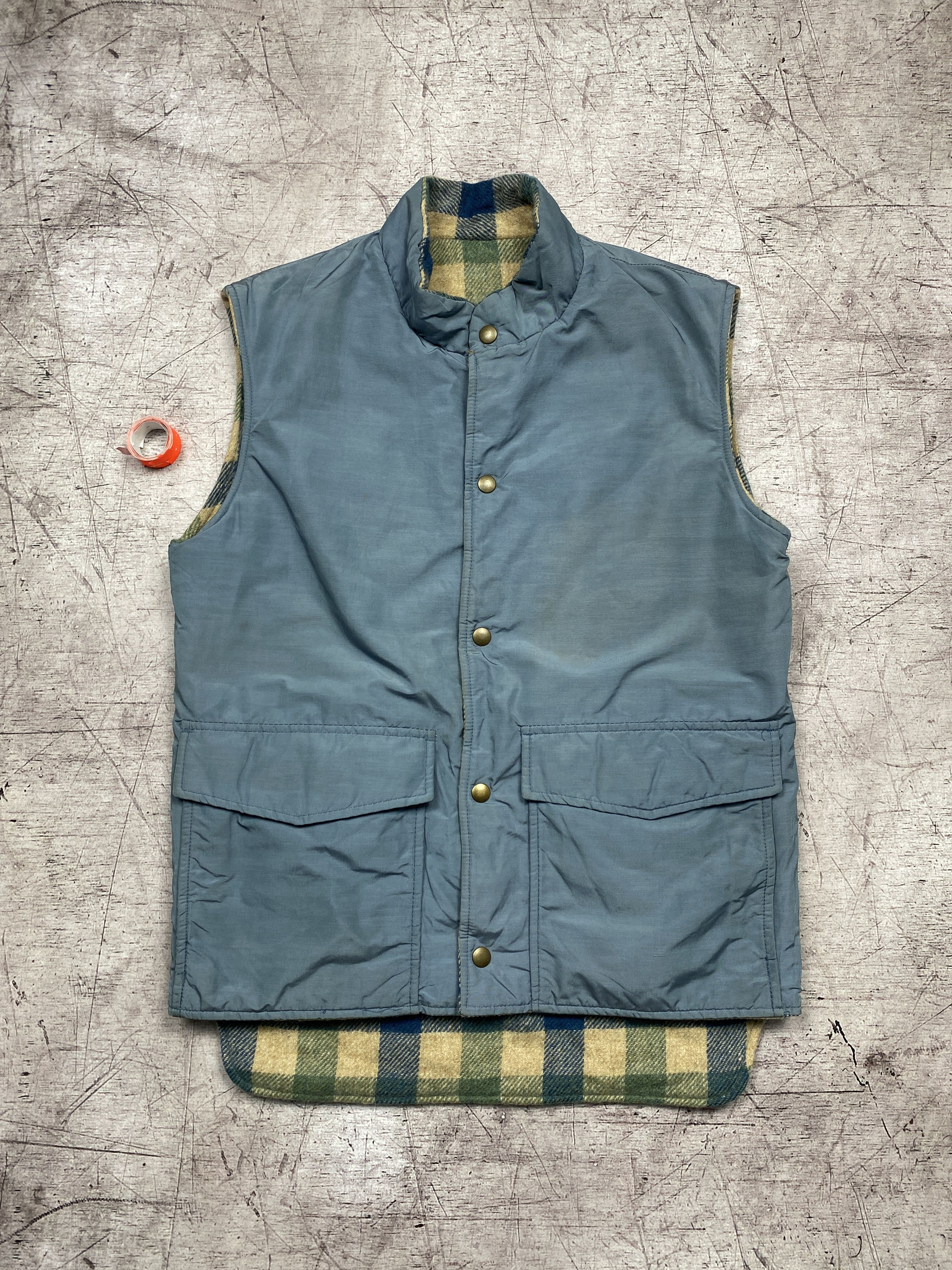 Vintage × Woolrich Woolen Mills Woolrich Vintage Tweed Wool + Nylon Revesible Vest Size US S / EU 44-46 / 1 - 4 Thumbnail
