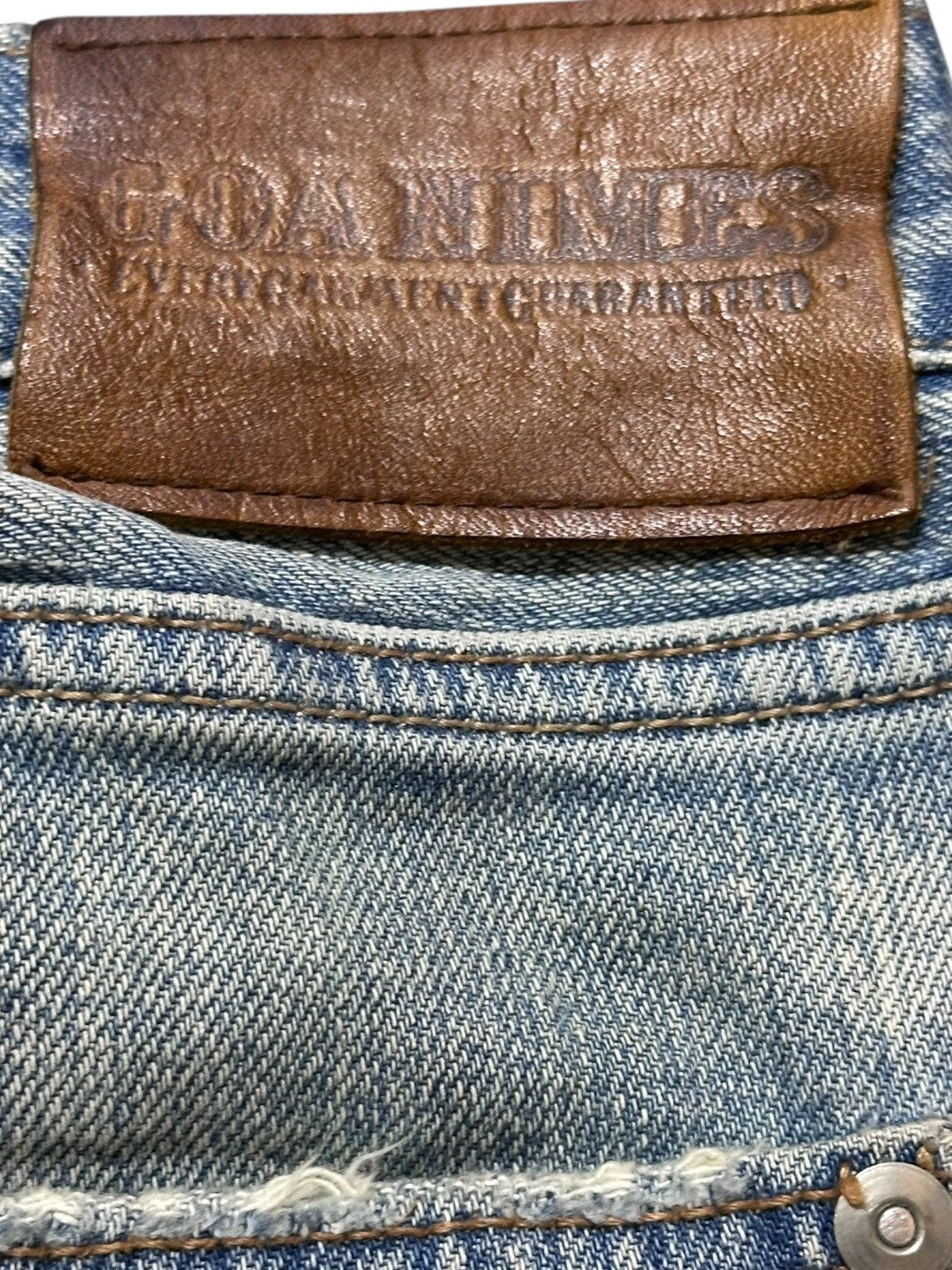 GOA Vintage GOA NIMES Selvedge Skinny Ripped Distressed Denim Size US 29 - 7 Thumbnail