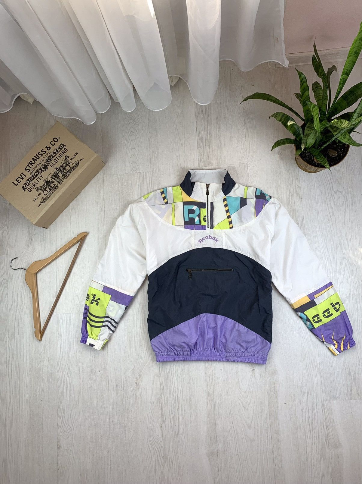 Reebok Reebok Vintage 90s Retro Drill Jacket Size S Size US S / EU 44-46 / 1 - 1 Thumbnail