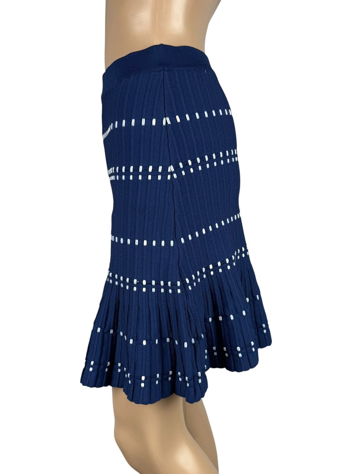 Sandro Sandro Mini Skirt Knit Pleated Polyamide-Viscose size T1 Size 25" / US 0 / IT 36 - 5 Thumbnail