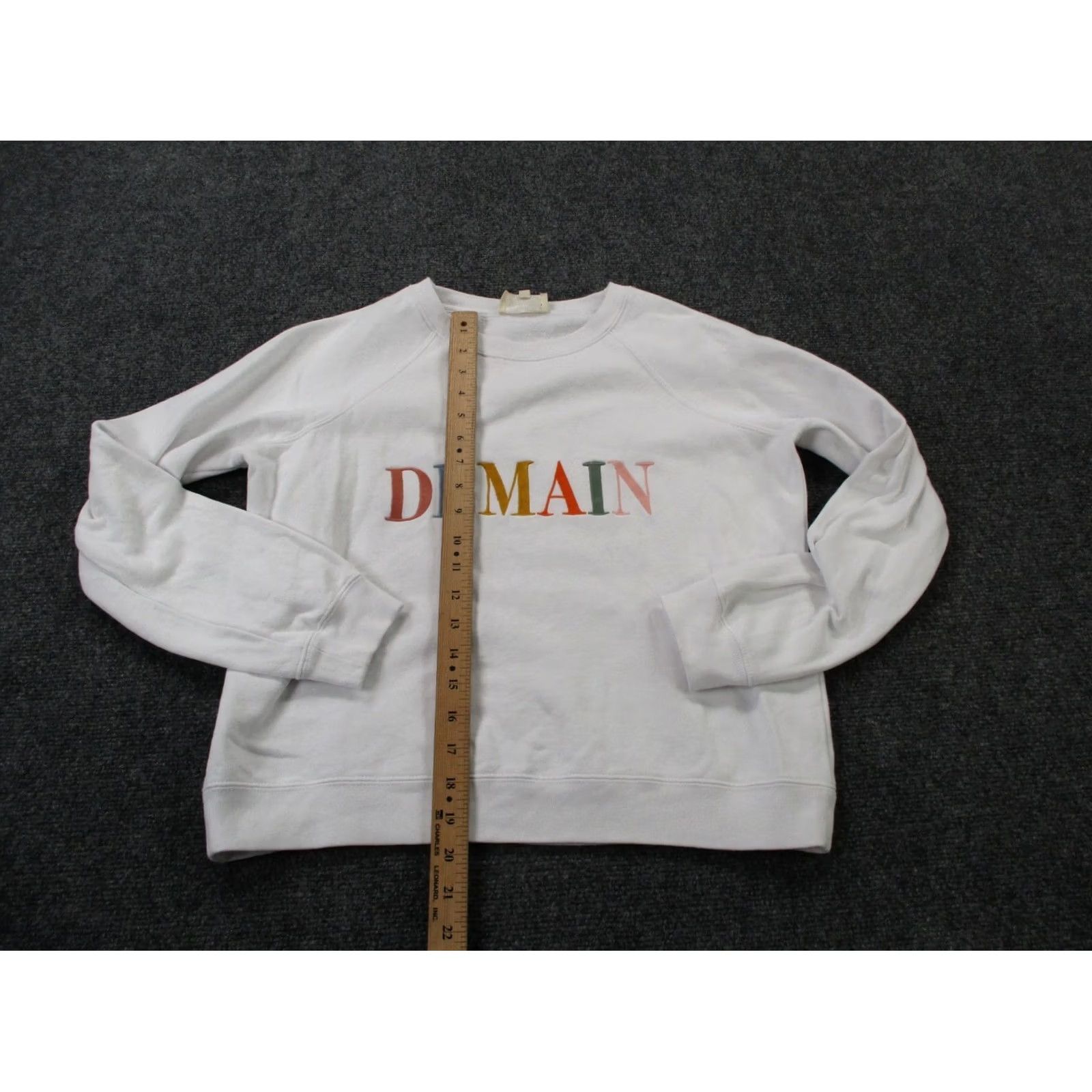 Vintage Sezane Sweatshirt Womens S White Demain Pullover Sweater Casual Size S / US 4 / IT 40 - 3 Thumbnail