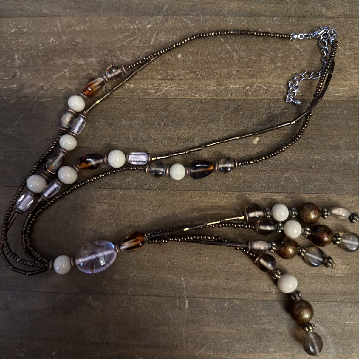 Other Double strand beaded Y tassel necklace Size ONE SIZE - 2 Thumbnail