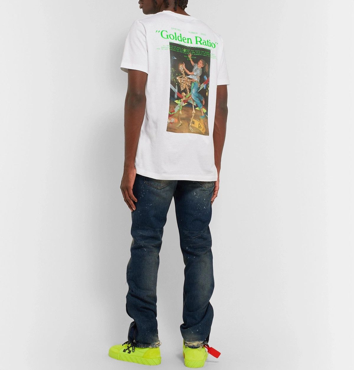 Off-White White Pascal Painting Golden Ratio Logo T-Shirt Size US M / EU 48-50 / 2 - 4 Thumbnail