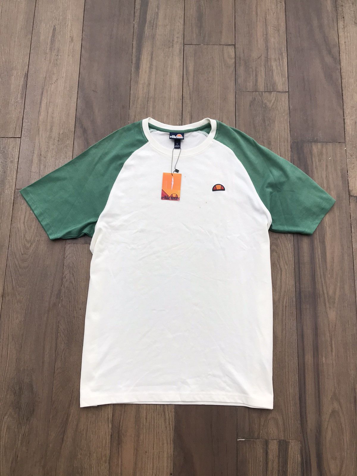 Ellesse Ellesse Italia Originals Raglan Tshirt tee shirt white beige Size US XL / EU 56 / 4 - 4 Thumbnail