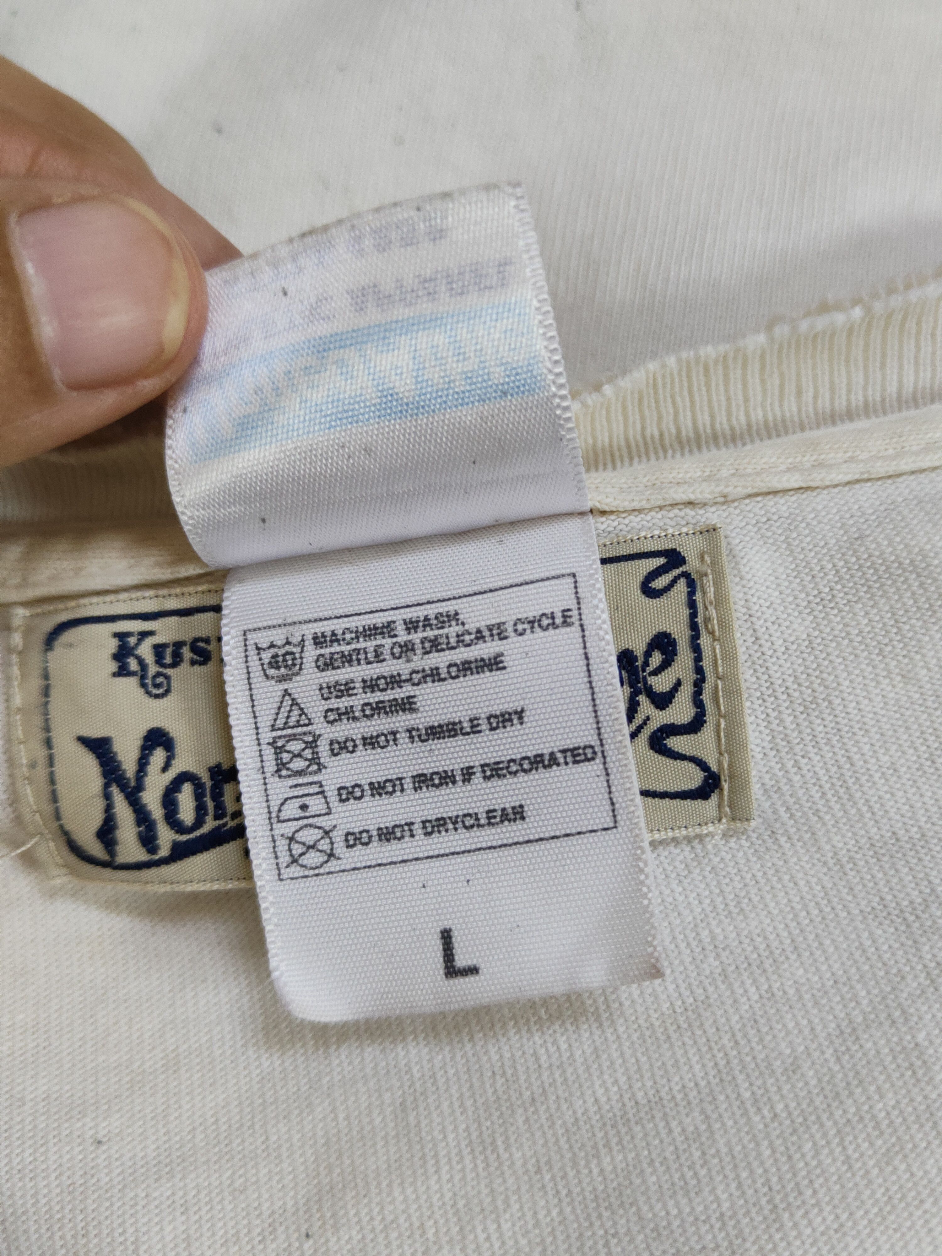 Japanese Brand North No Name White distressed ripped T-Shirts #S2046 Size US L / EU 52-54 / 3 - 14 Thumbnail