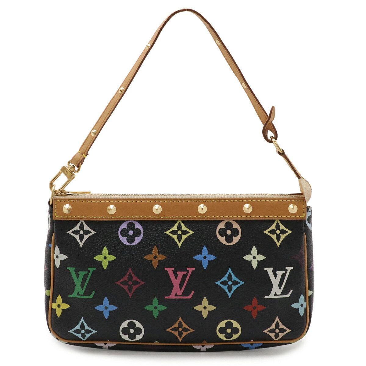 Louis Vuitton Louis Vuitton Louis Vuitton Monogram Multicolore Accessory Pouch Textile Vanity Bag M92648 DUTY FREE for USA Size ONE SIZE - 1 Thumbnail
