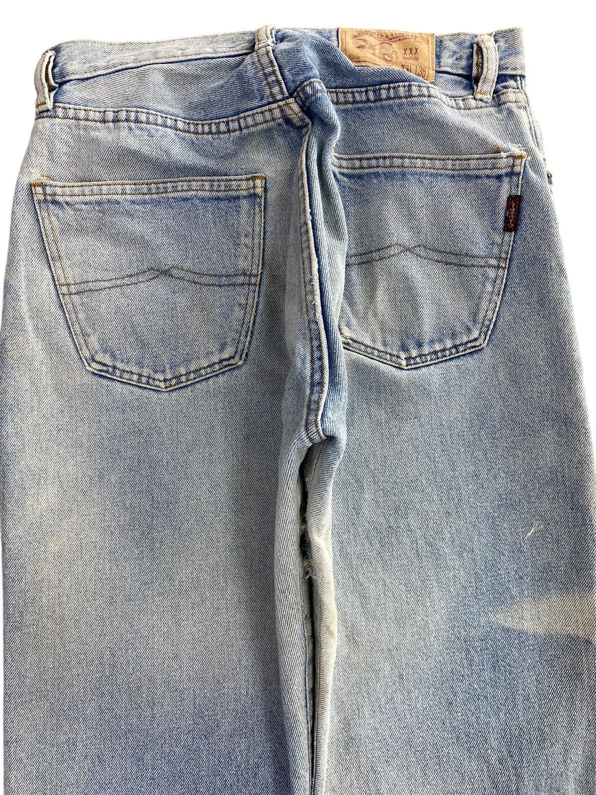 Japanese Brand Liberto Acid Light Wash Style Straight Leg Jeans Size US 28 / EU 44 - 4 Thumbnail