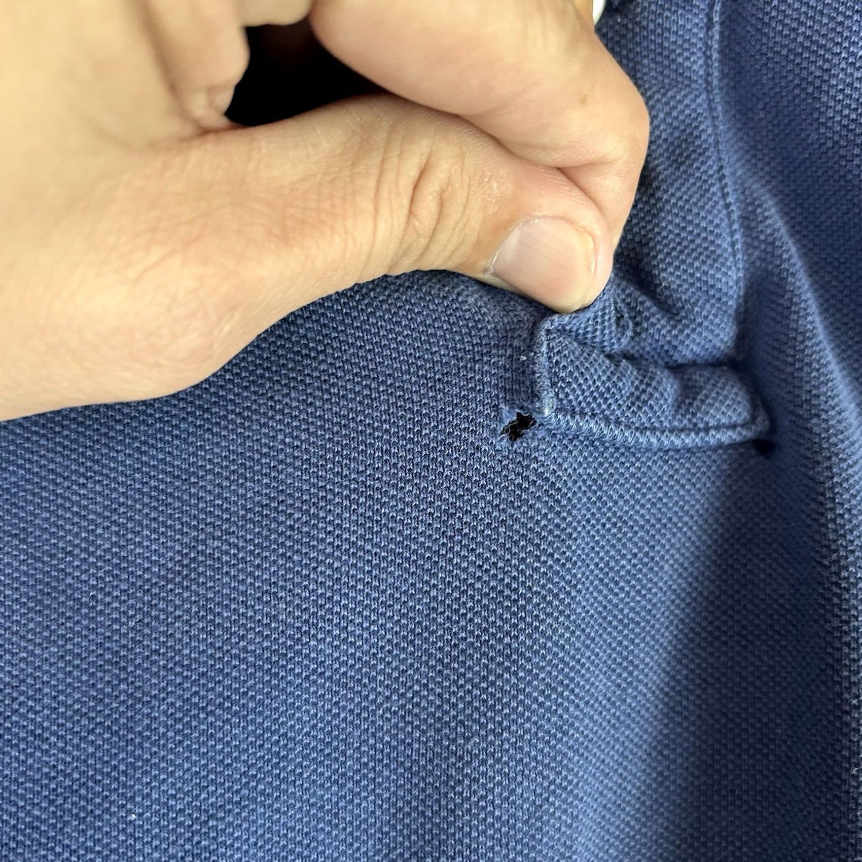 Ralph Lauren Polo by Ralph Lauren Shirt Large Blue Men's Short Sleeve Cotton Polo *Flaw Size US L / EU 52-54 / 3 - 7 Thumbnail