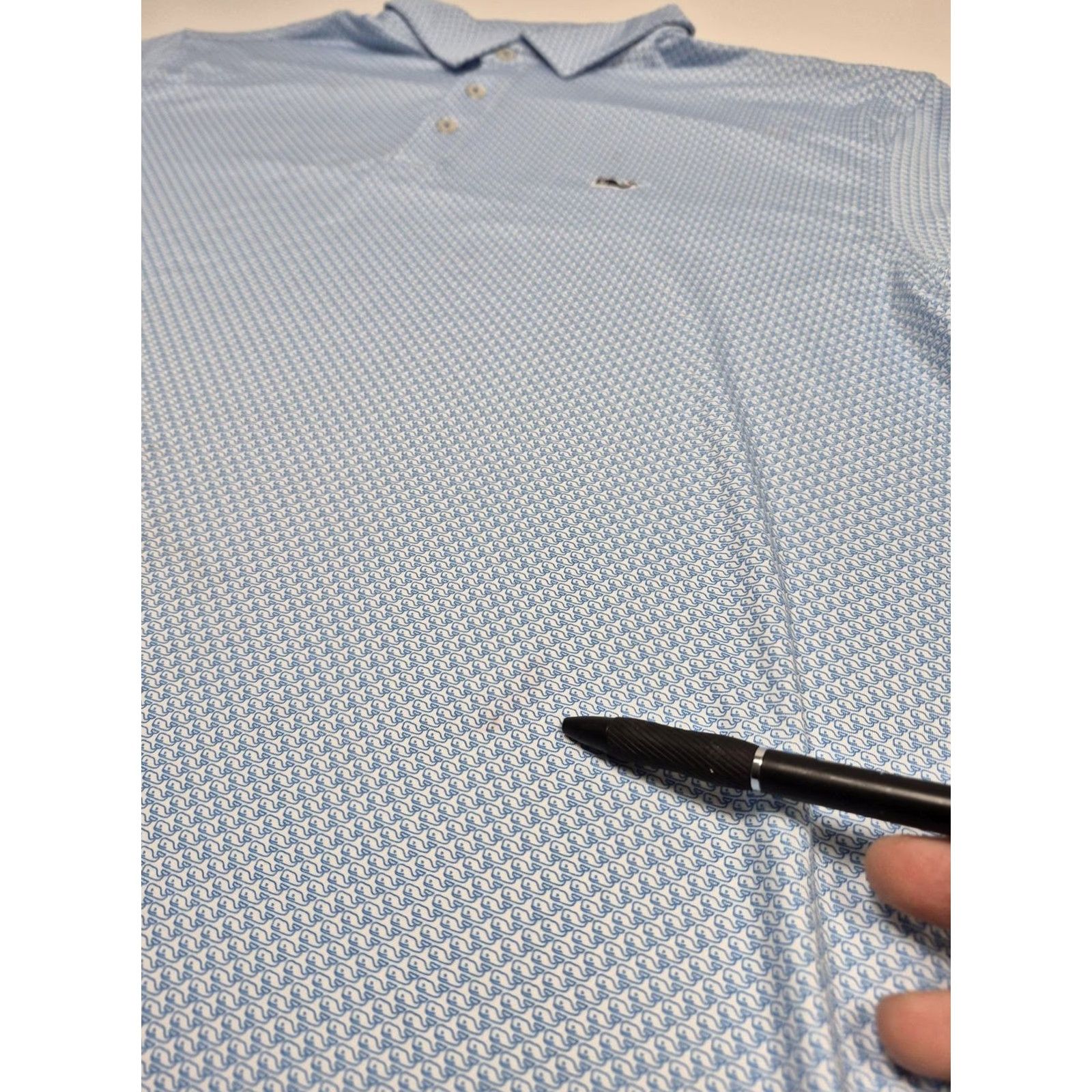 Vineyard Vines Vineyard Vines On-The-Go Sankaty Polo Shirt Mens 2XL Blue Whale AOP Golf Size US XXL / EU 58 / 5 - 6 Thumbnail