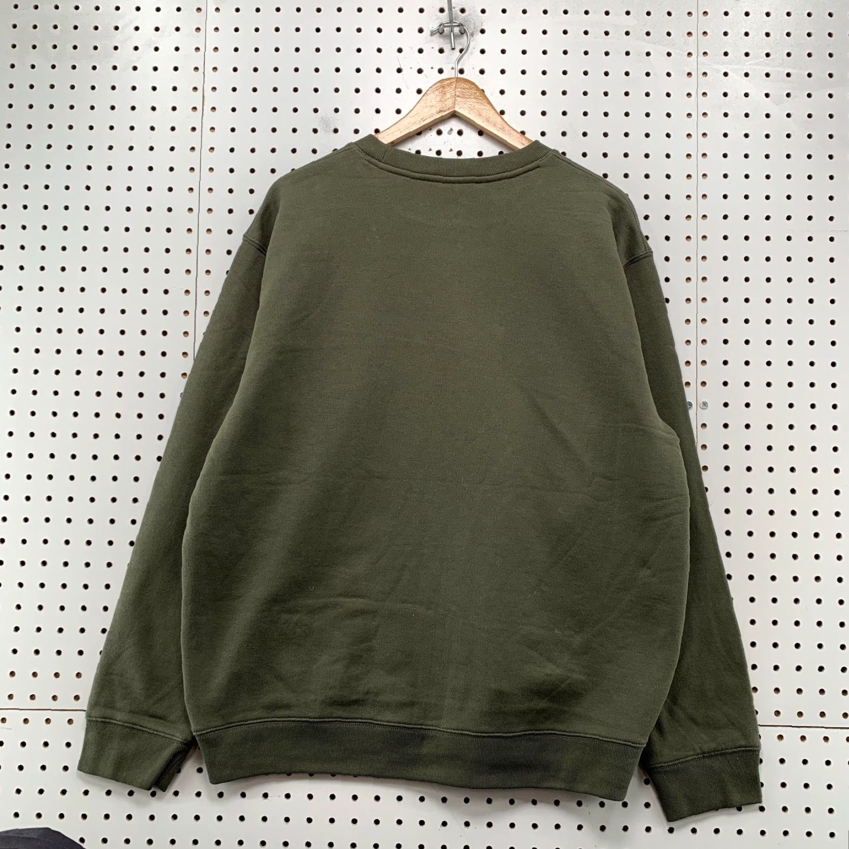 Lacoste Lacoste Sweatshirt Mens 2XL Olive Green Fleece Crewneck Pullover Striped Cotton Winter 2XL Mens Green Lacoste Sweatshirt Size US XXL / EU 58 / 5 - 3 Thumbnail