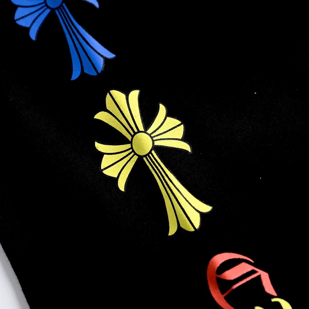 Chrome Hearts CHROME HEARTS MULTICOLOR CROSS CEMETERY ZIP UP HOODIE BLACK Size US M / EU 48-50 / 2 - 12 Thumbnail