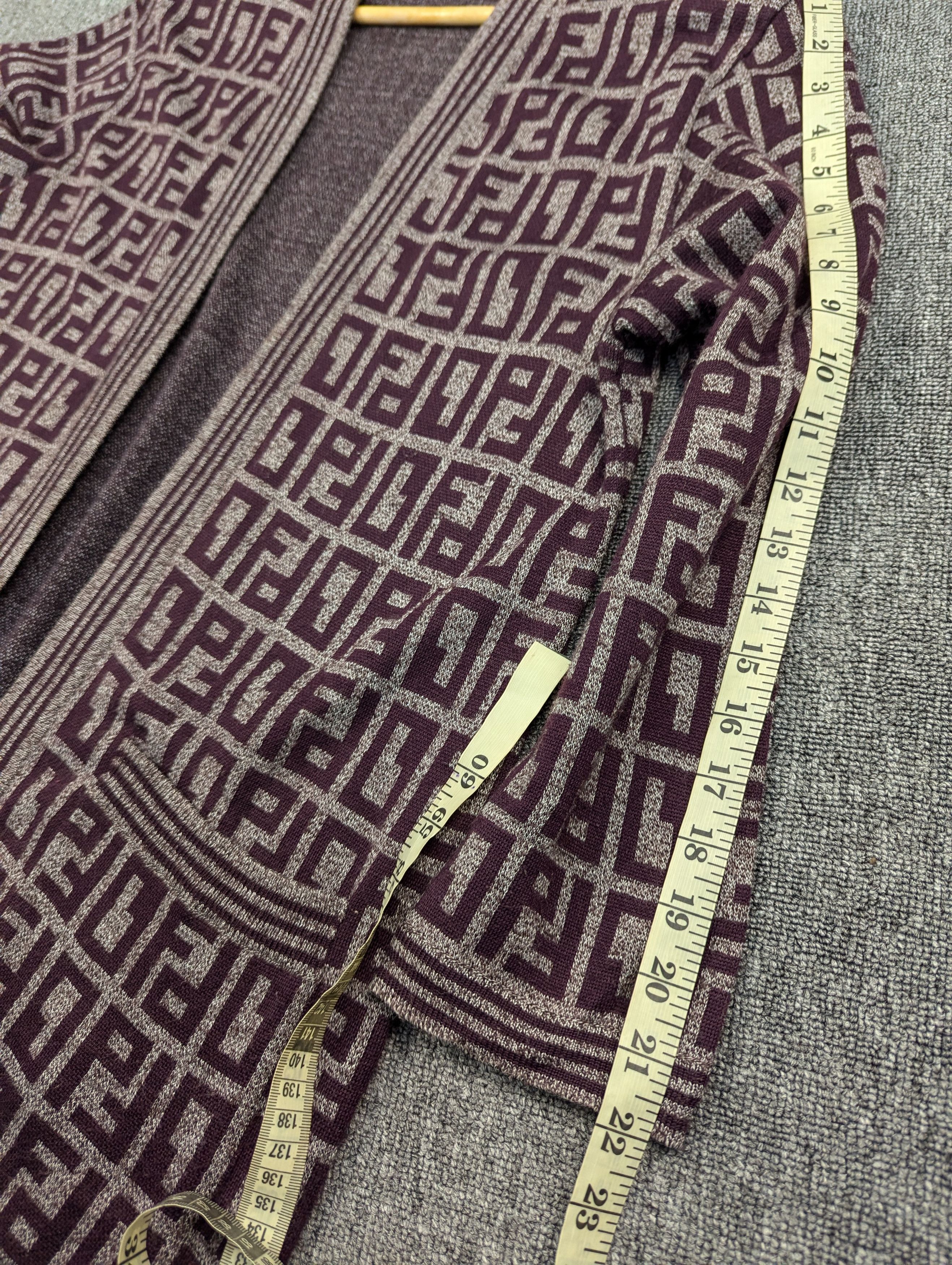 Japanese Brand Vintage Japanese Brand Acrylic Fullprint Cardigan Jacket Size US L / EU 52-54 / 3 - 12 Thumbnail