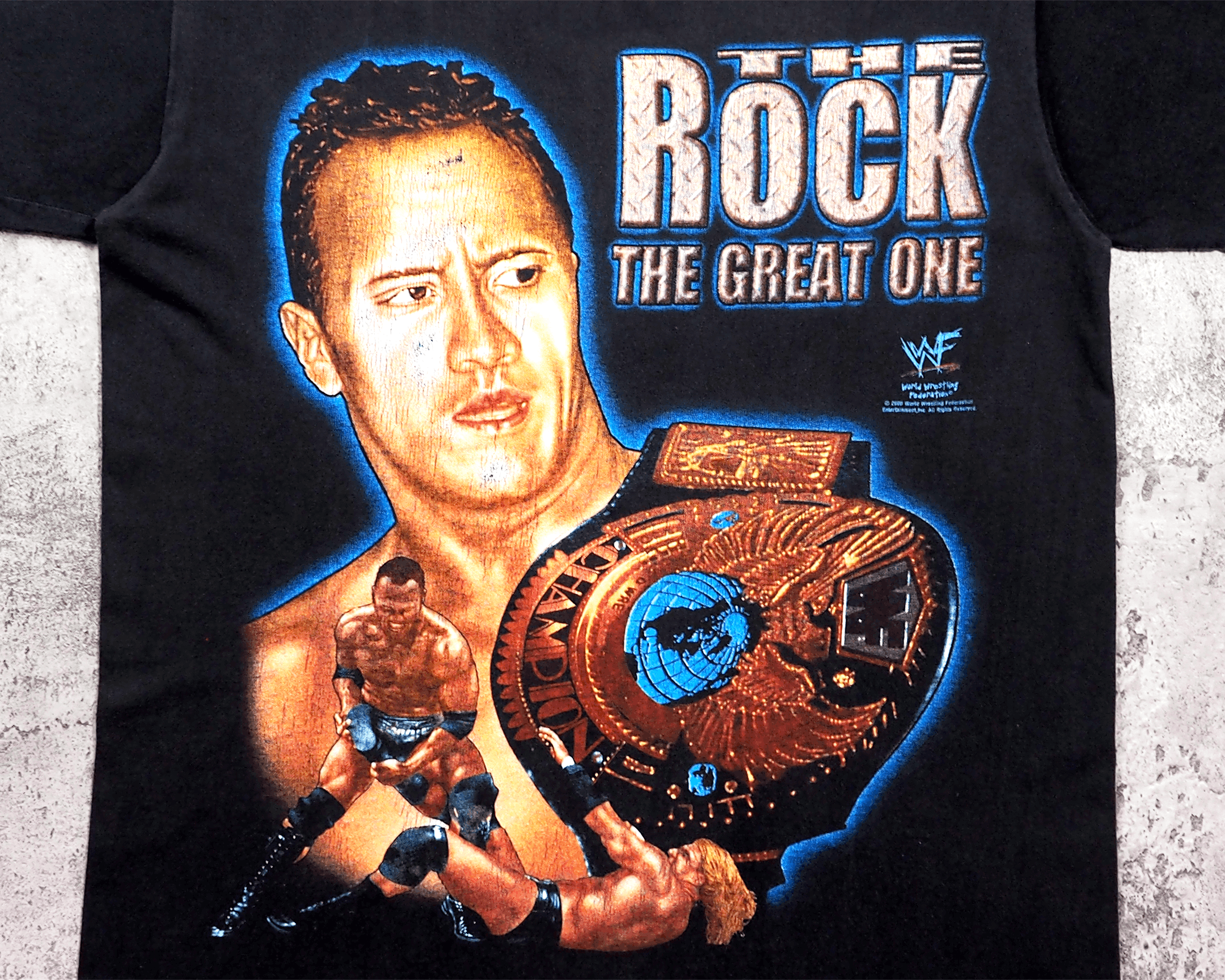 Vintage Vintage 2000 WWF The Rock The Great One Shirt M Size US M / EU 48-50 / 2 - 2 Thumbnail