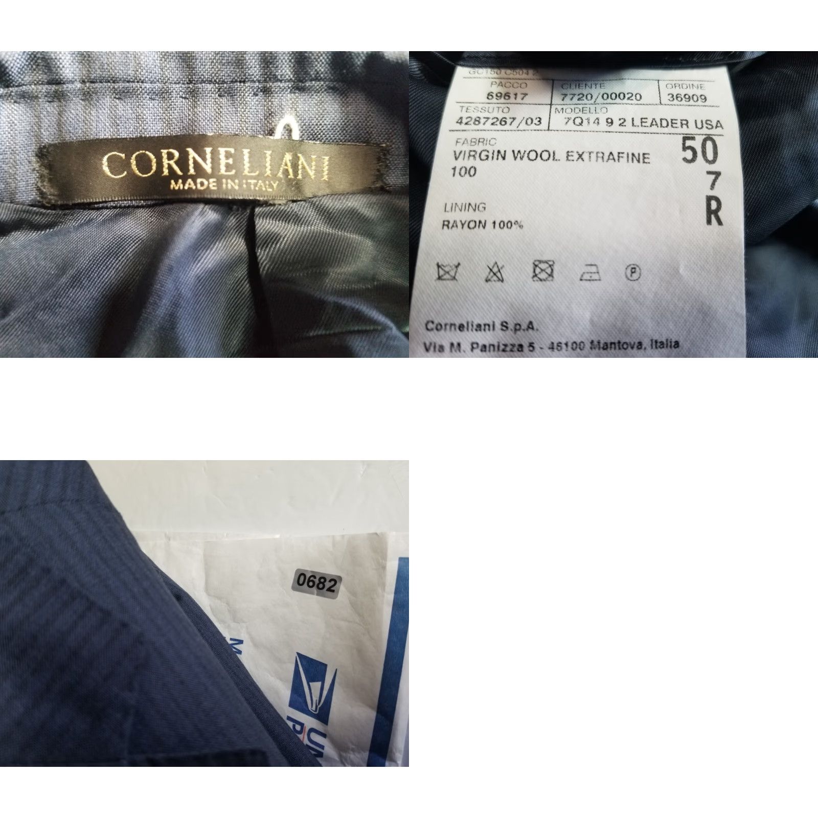 Corneliani Corneliani Blazer Sport 50R Blue Fine Wool Coat Casual Jacket 3 Button Italy Men Blazer Notch Lapel Long Wool Size 50R - 9 Thumbnail