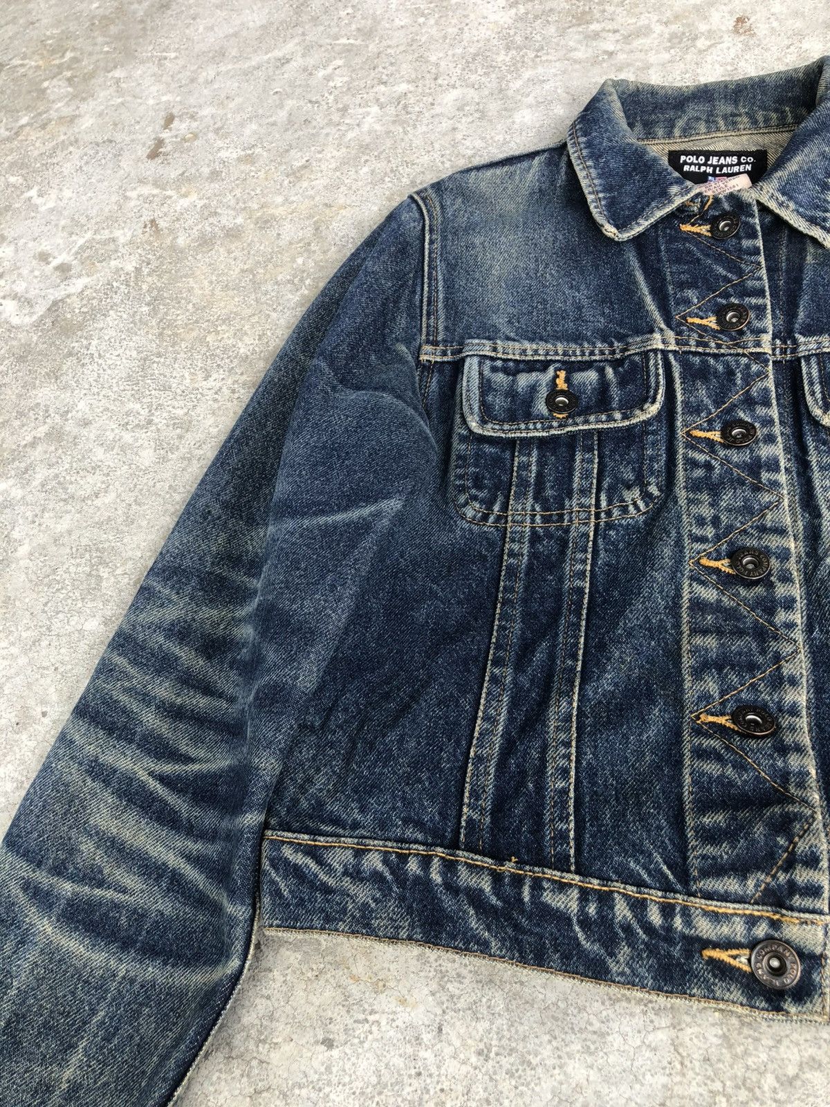 Ralph Lauren Vintage RL Ralph Lauren Denim Jacket Distressed Denim Size US XS / EU 42 / 0 - 6 Thumbnail