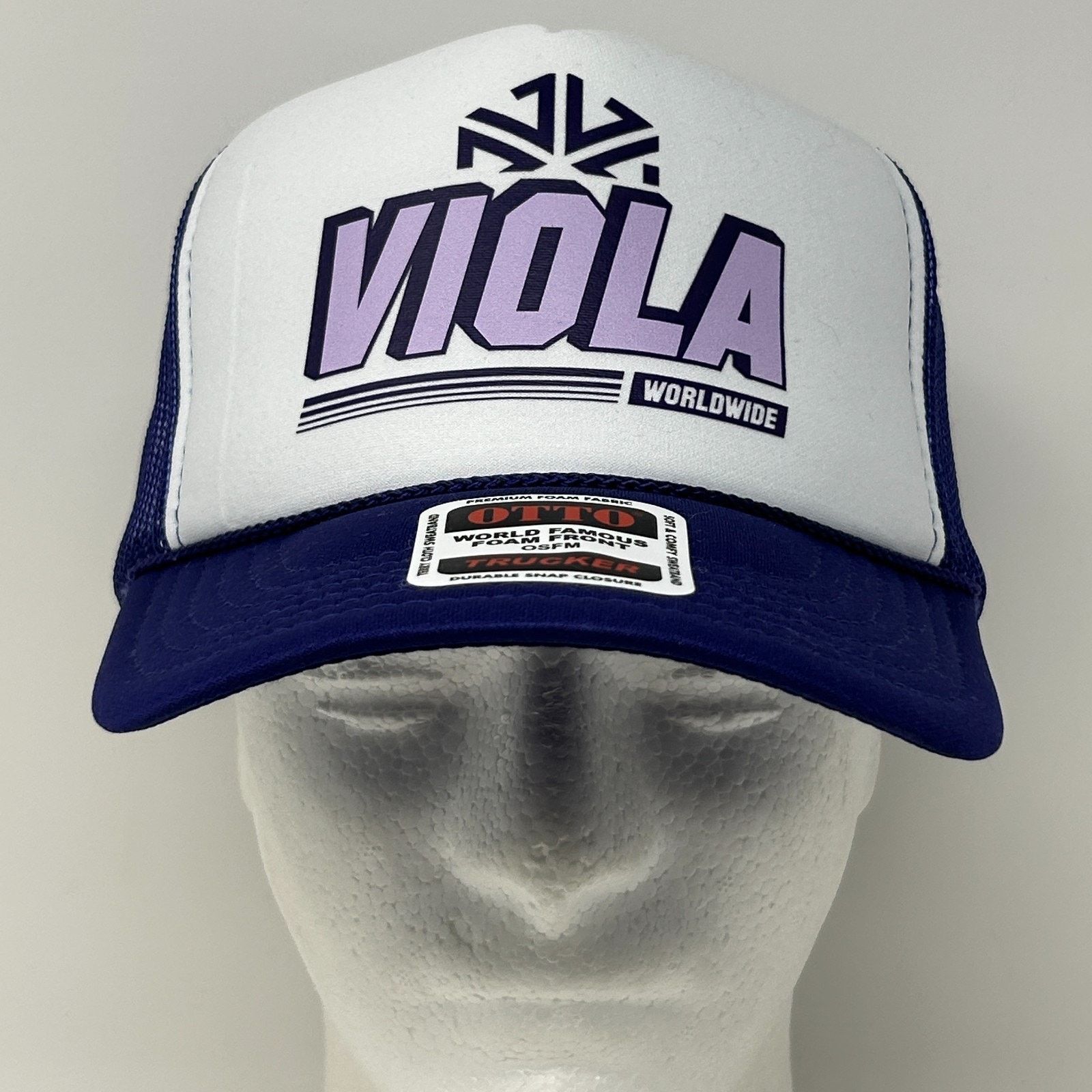 Otto Viola Brands Worldwide Trucker Hat Cap Purple Cannabis Weed Size ONE SIZE - 2 Thumbnail
