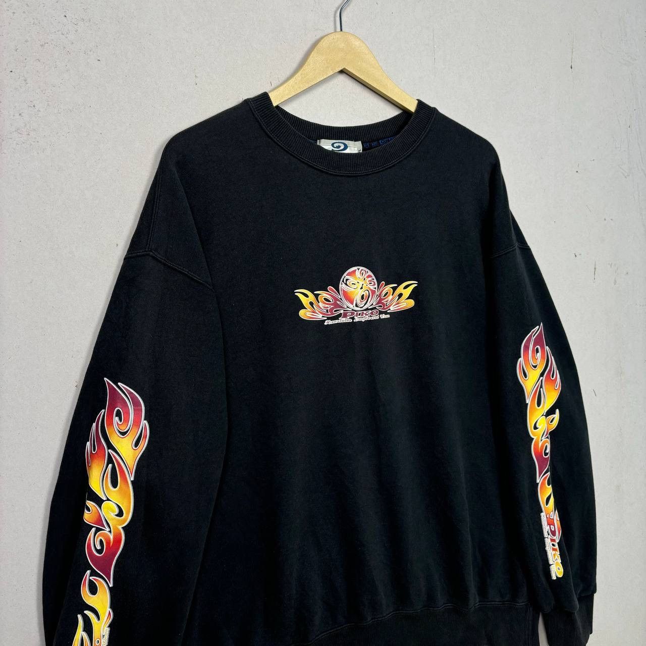 Other Vintage Piko Hawaiian Longboard Surf Sweatshirt Y2K Flames Size US XXL / EU 58 / 5 - 3 Thumbnail