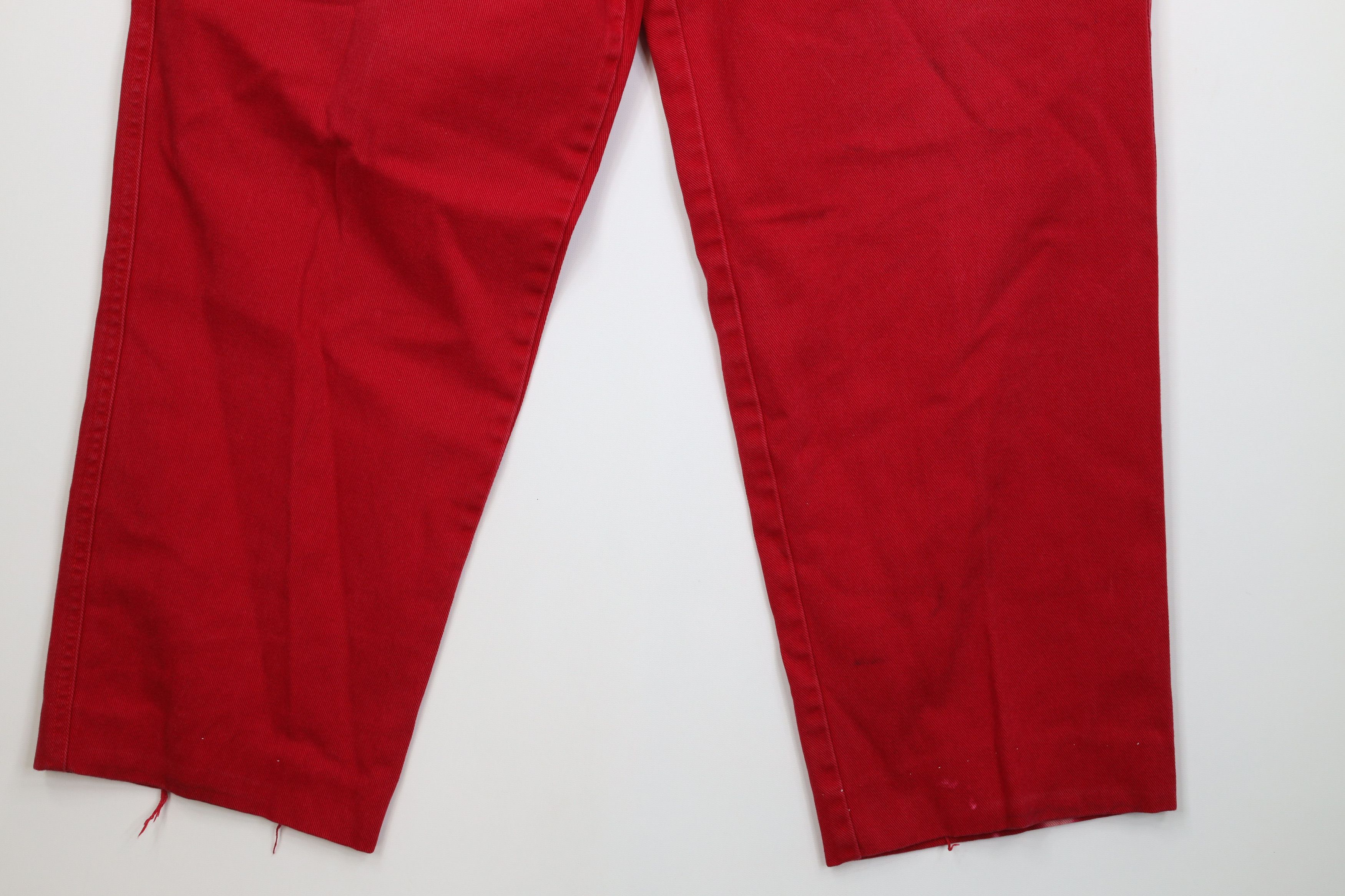 Vintage Vintage 90s Streetwear Baggy Wide Leg Skateboard Jeans Red Size US 36 / EU 52 - 5 Thumbnail