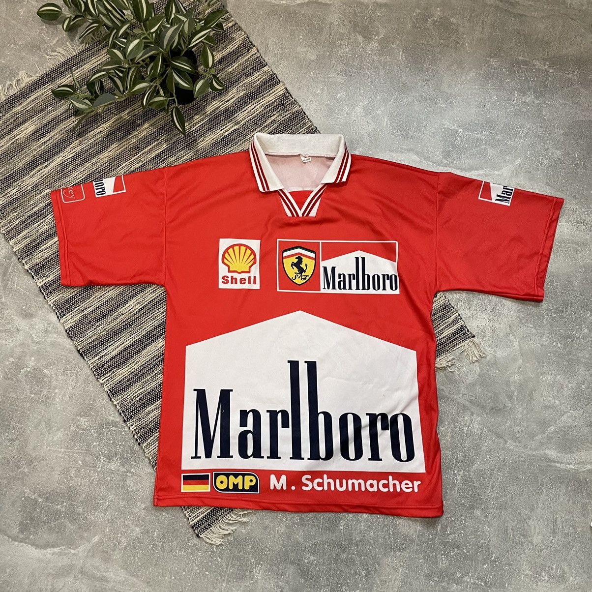 FERRARI NASCAR RACING MOTO tee shirt MARLBORO SCHUMACHER 90s