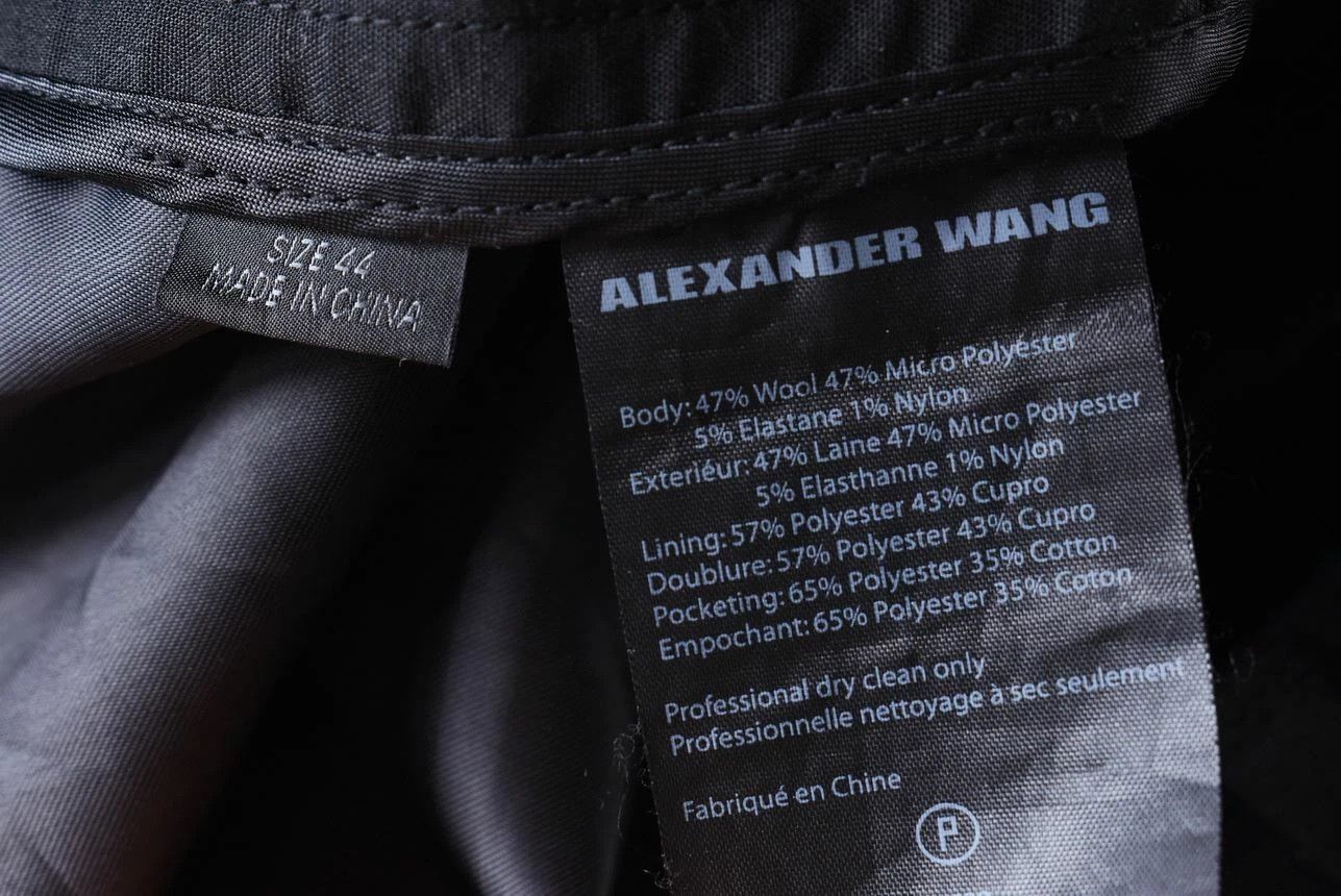 Alexander Wang Women's Alexander Wang Black Slim Trousers Size W29/L29 Size 30" / US 8 / IT 44 - 6 Thumbnail