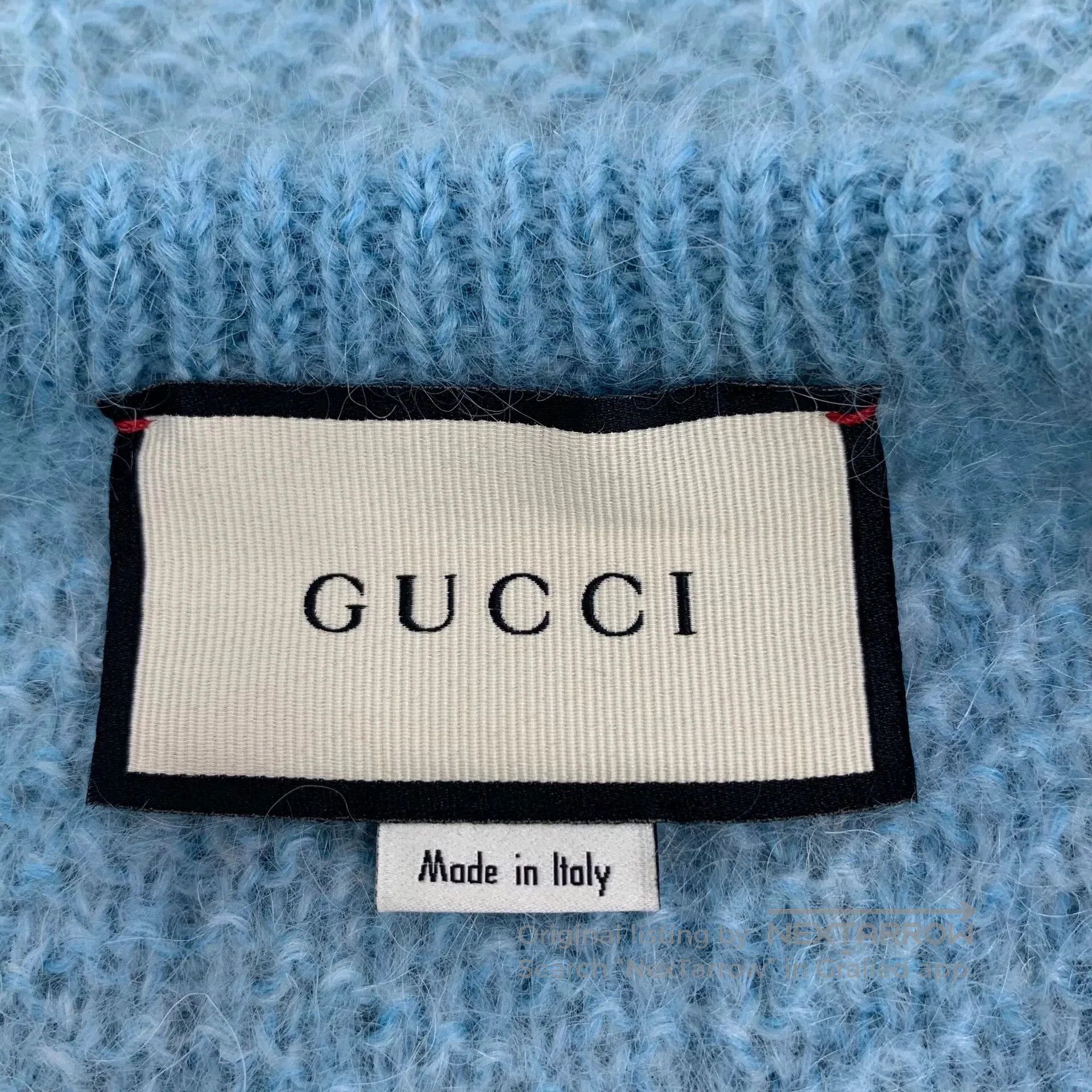 Gucci Gucci Blue Rabbit Embroidery Mohair Sweater. Size US XS / EU 42 / 0 - 5 Thumbnail