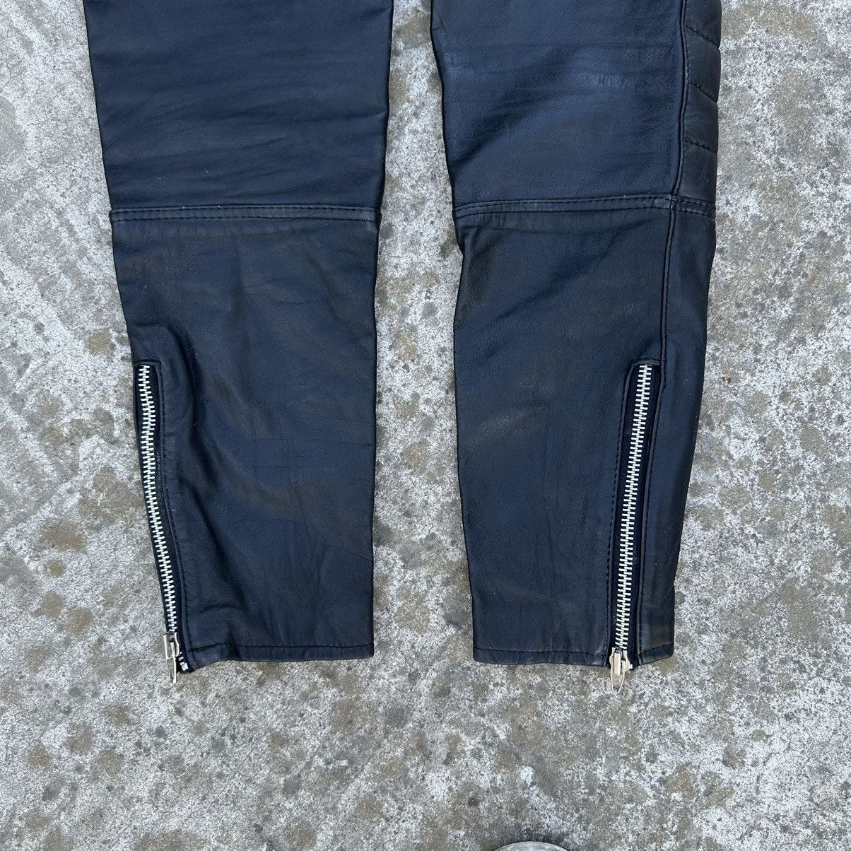 Vintage Vintage Moto Leather Pants Overalls Style USA Y2K 00s Size 27" / US 4 / IT 40 - 11 Thumbnail