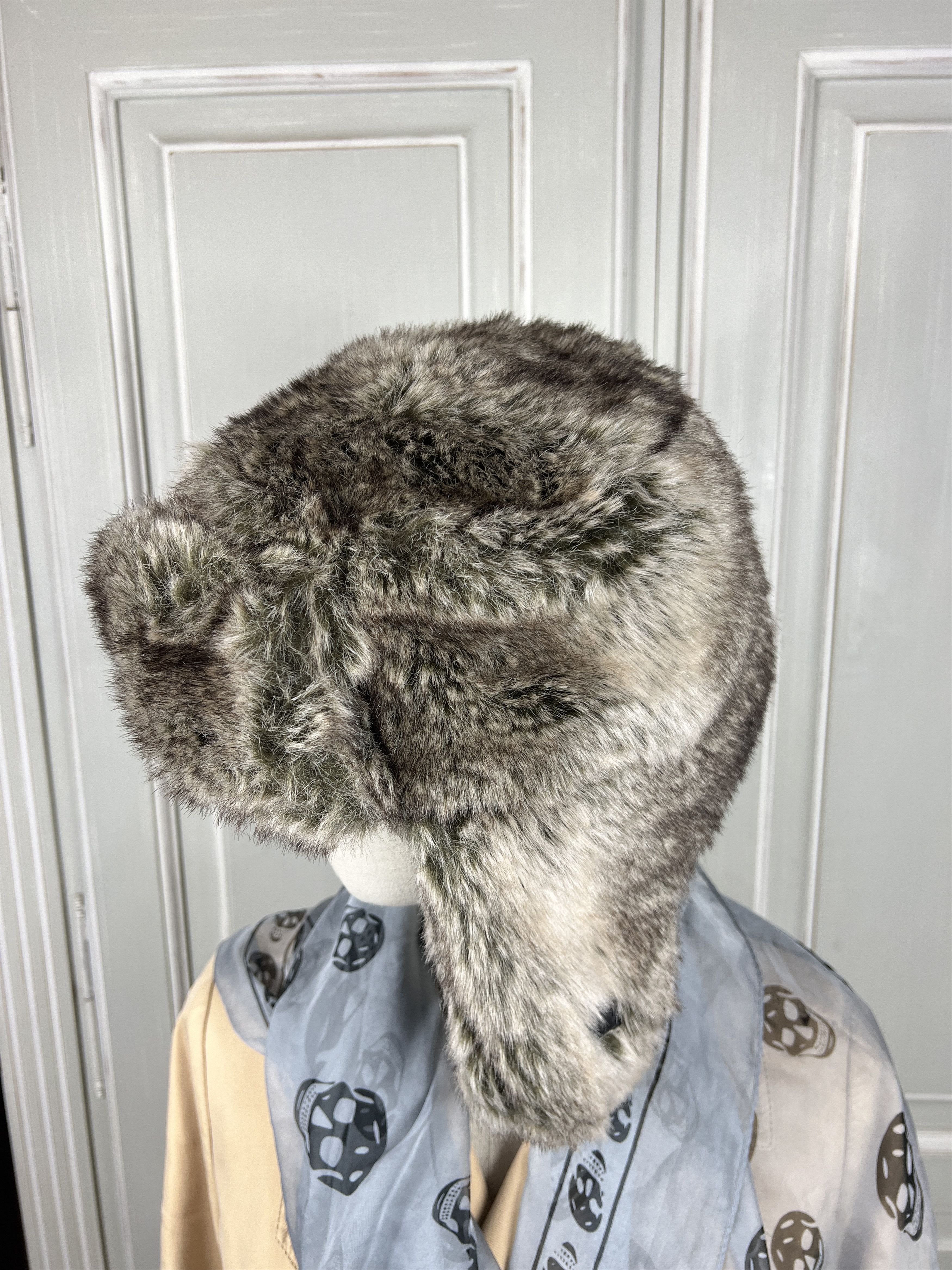 Japanese Brand × Vintage Y2k Faux Fur Ushanka Vintage Fuzzy Warm Trapper hat Size ONE SIZE - 6 Thumbnail