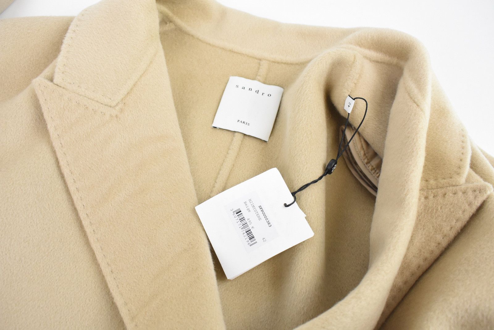 Sandro SANDRO Mystere Coat Women's (EU) 42 Double Breasted Size XL / US 12-14 / IT 48-50 - 5 Thumbnail