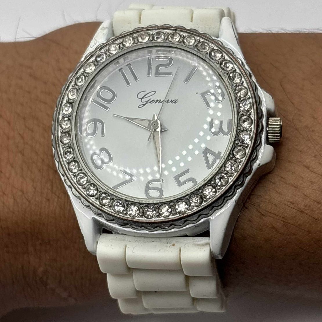 Other White Retro Analog Men's Watch Size ONE SIZE - 1 Thumbnail