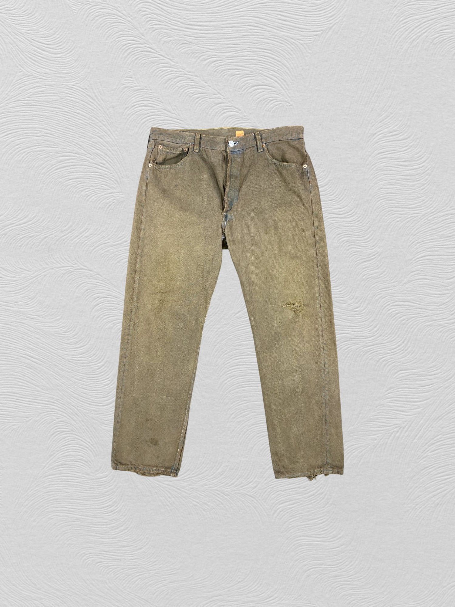 Levi's Earth Tone Vintage Levi's 501 Jeans 35x29 Denim JN1175 Size US 35 - 1 Thumbnail