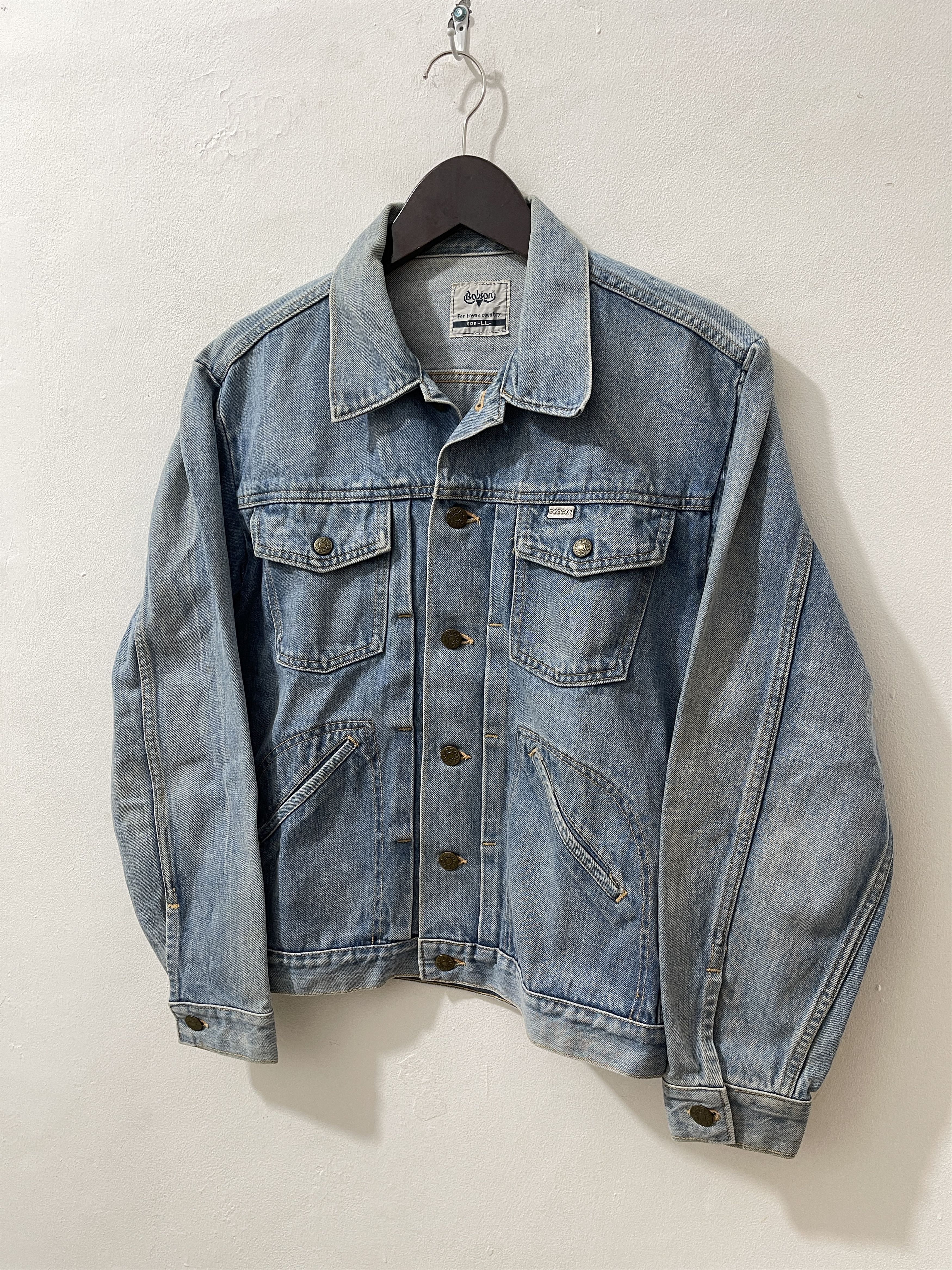 Tornado Mart Vintage Bobson 70s Japan Archive Denim Saddleman Jacket Size US S / EU 44-46 / 1 - 2 Thumbnail