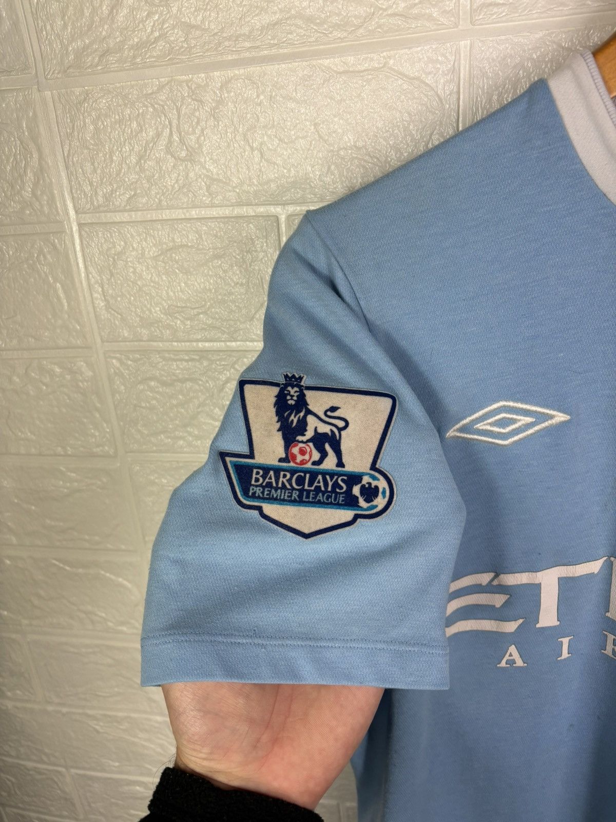 Umbro MANCHESTER CITY 2009-10 #10 ROBINHO FOOTBALL SOCCER JERSEY Size US S / EU 44-46 / 1 - 10 Thumbnail