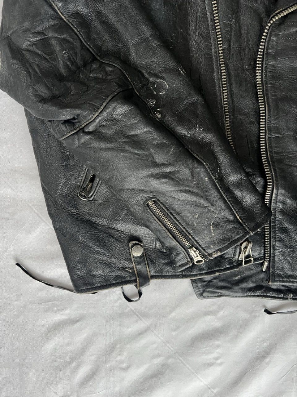 Avirex Avirex USA Leather Biker Jacket – XL – Made in Korea – 1990s Size US XL / EU 56 / 4 - 9 Thumbnail