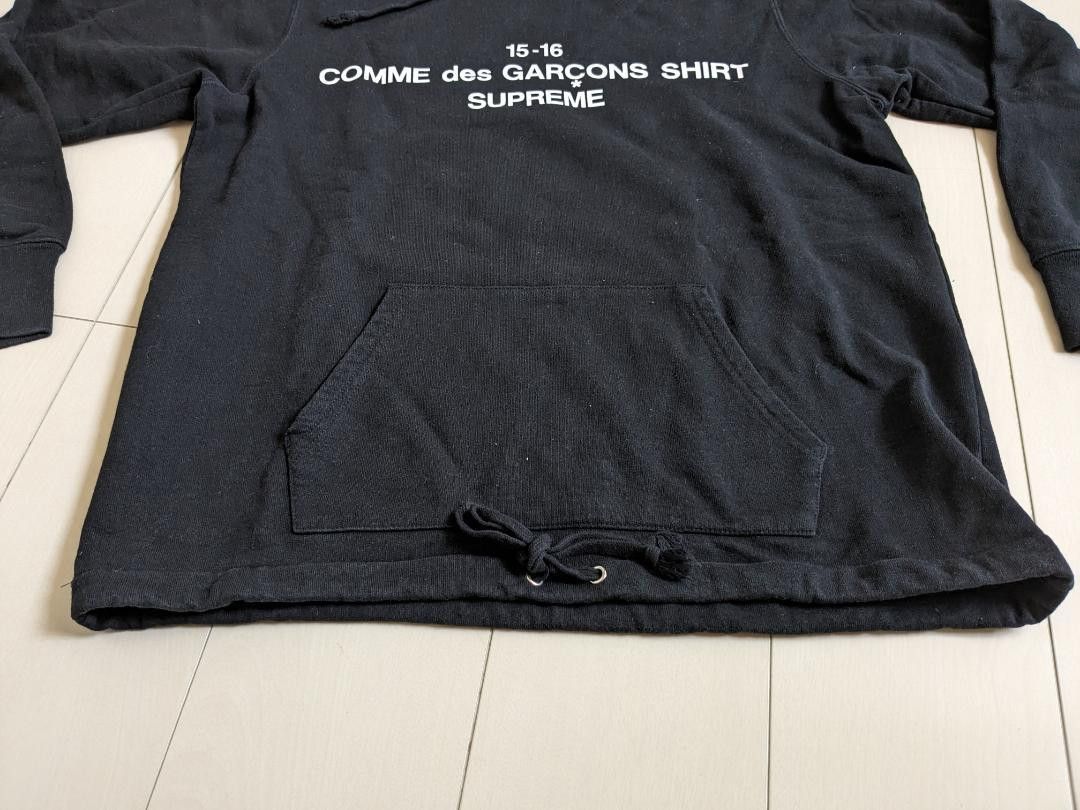 Comme des Garcons SHIRT × Supreme SUPREME x Comme des Garcons Shirt Hoodie Black S Size US S / EU 44-46 / 1 - 3 Thumbnail