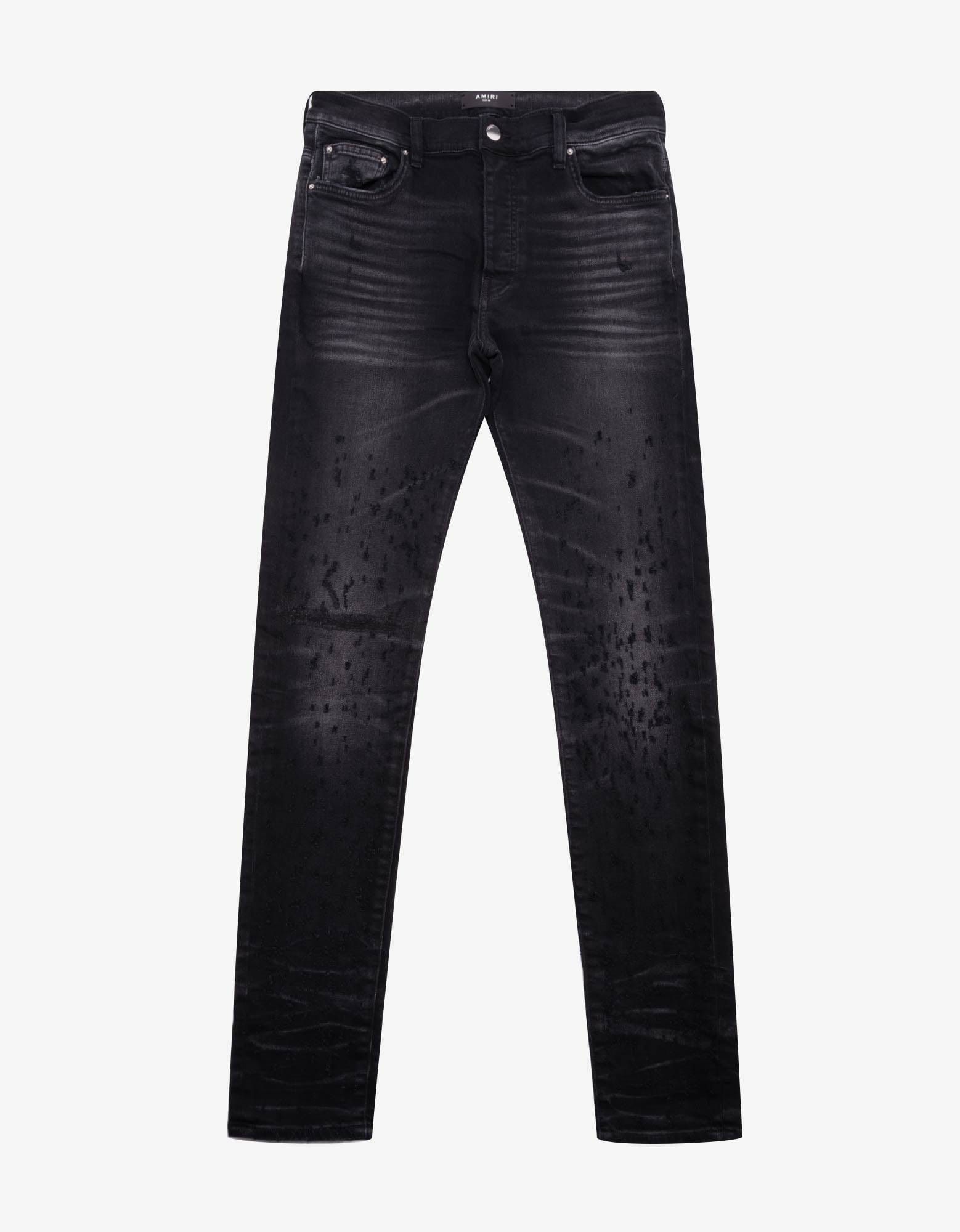 image of Amiri Black Shotgun Skinny Jeans, Men's (Size 33)