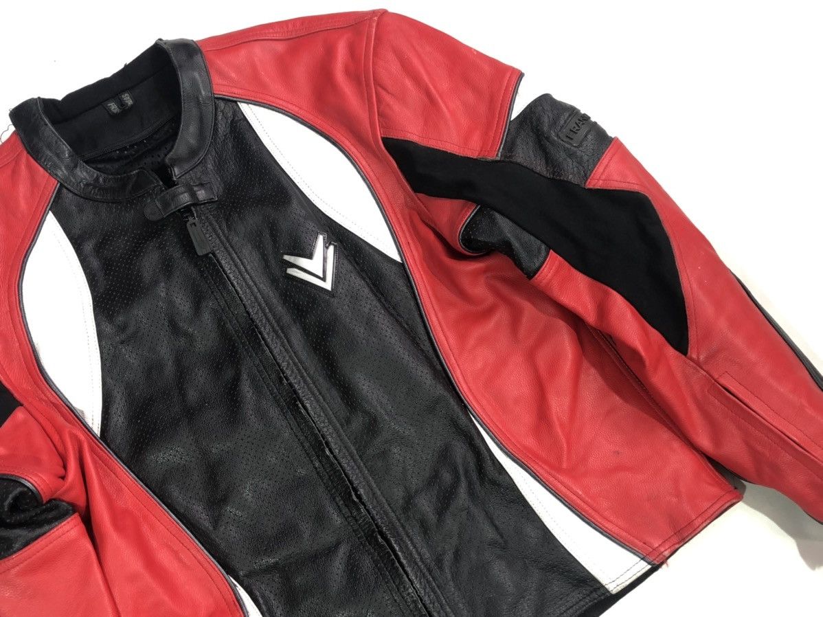 Ferrari × Honda × Yamaha Frank Thomas Motorcycle Leather Jacket Racing Size US L / EU 52-54 / 3 - 7 Thumbnail