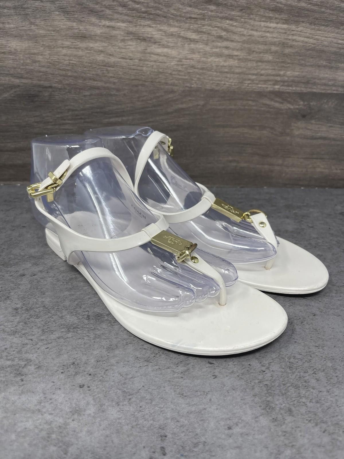 Coach Coach Sandals Womens Size 6 Plato Jelly White Size US 6 / IT 36 - 4 Thumbnail