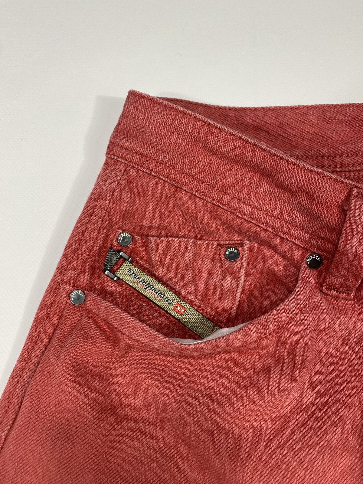 Diesel Diesel Darron Regular Slim Tapered Denim Jeans Pants Coral Size US 29 - 8 Thumbnail