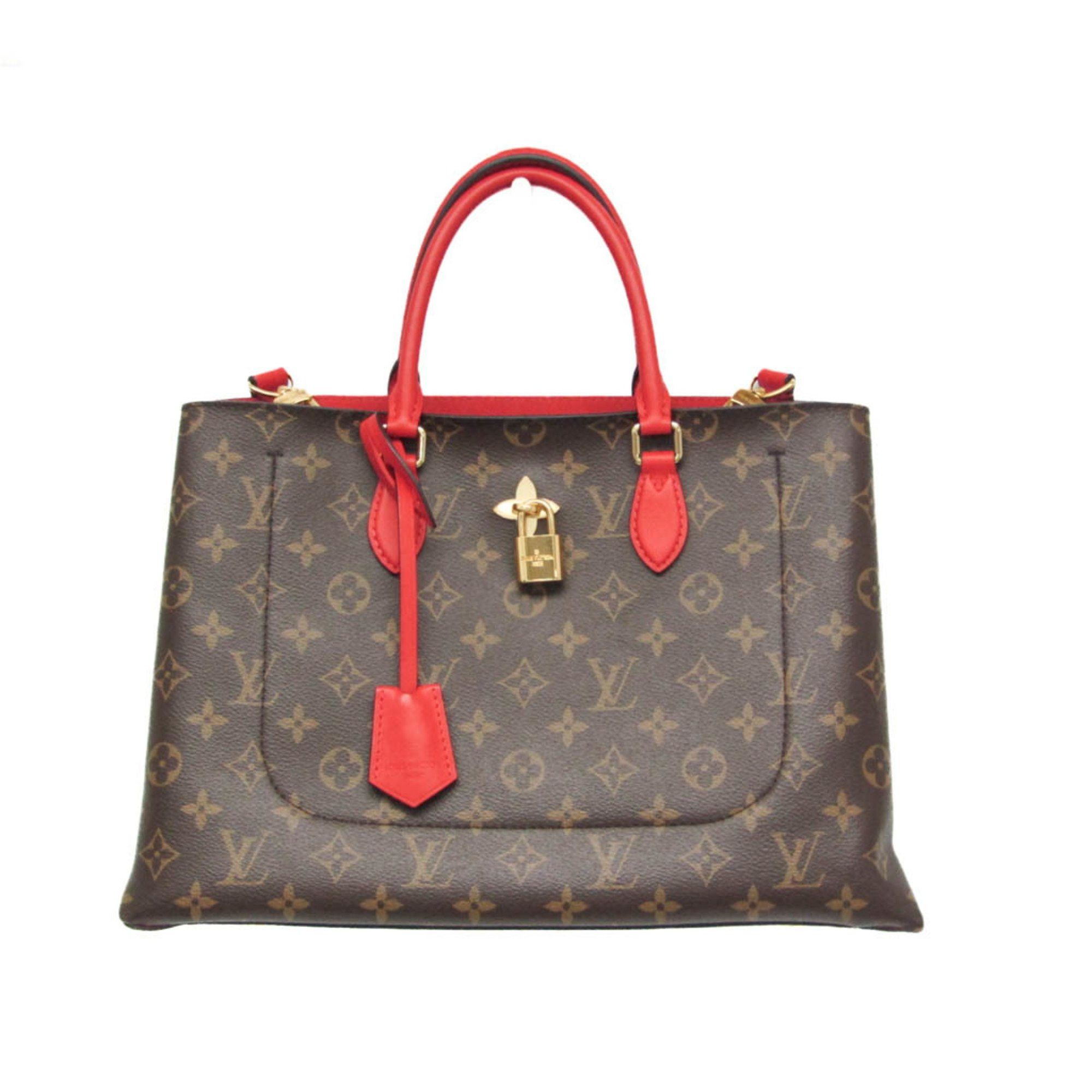 Louis Vuitton Flower Brown Canvas Handbag (Pre-Owned) Size ONE SIZE - 1 Thumbnail