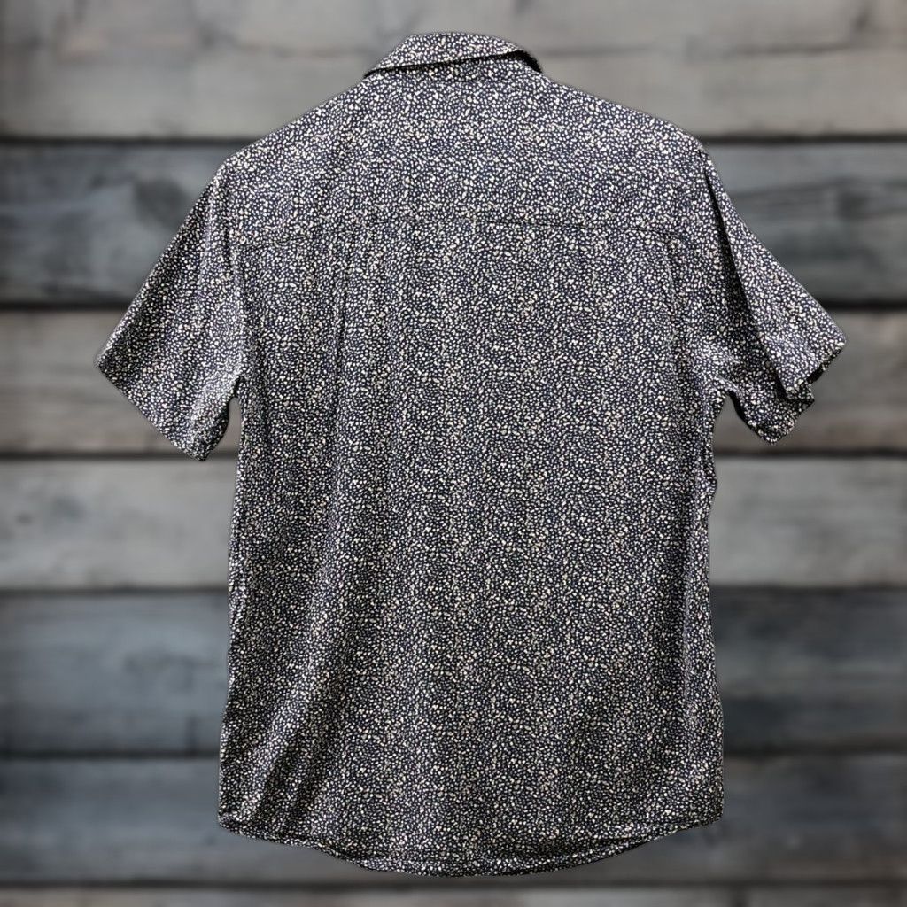 Topman Topman Short Sleeve Shirt Mens M Blue Pink Printed Dot Button Up Resort Rayon Shirt Size US M / EU 48-50 / 2 - 1 Thumbnail