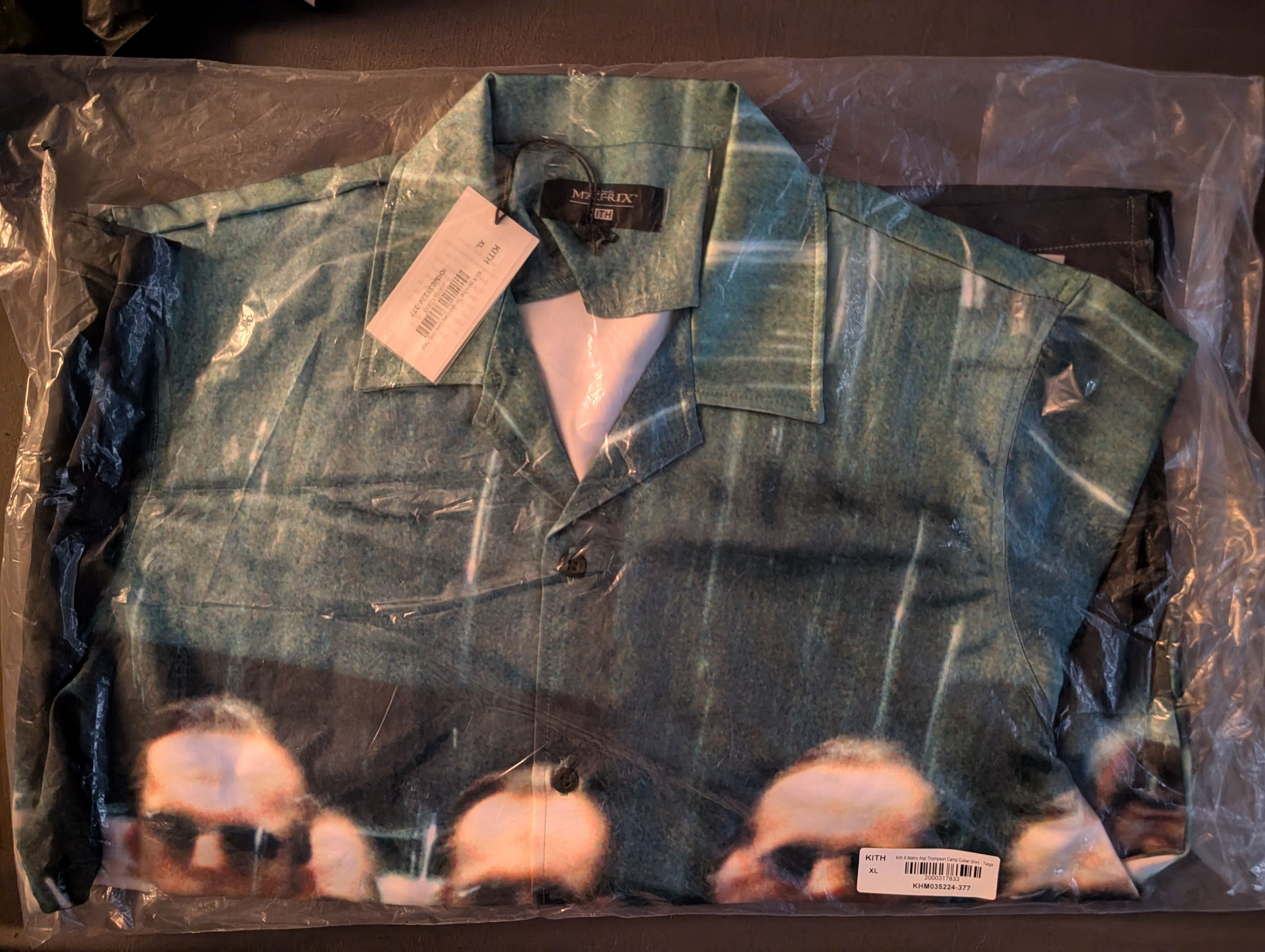 Kith NEW Kith The Matrix All Over Printed Thompson Button Shirt Size US XL / EU 56 / 4 - 2 Thumbnail