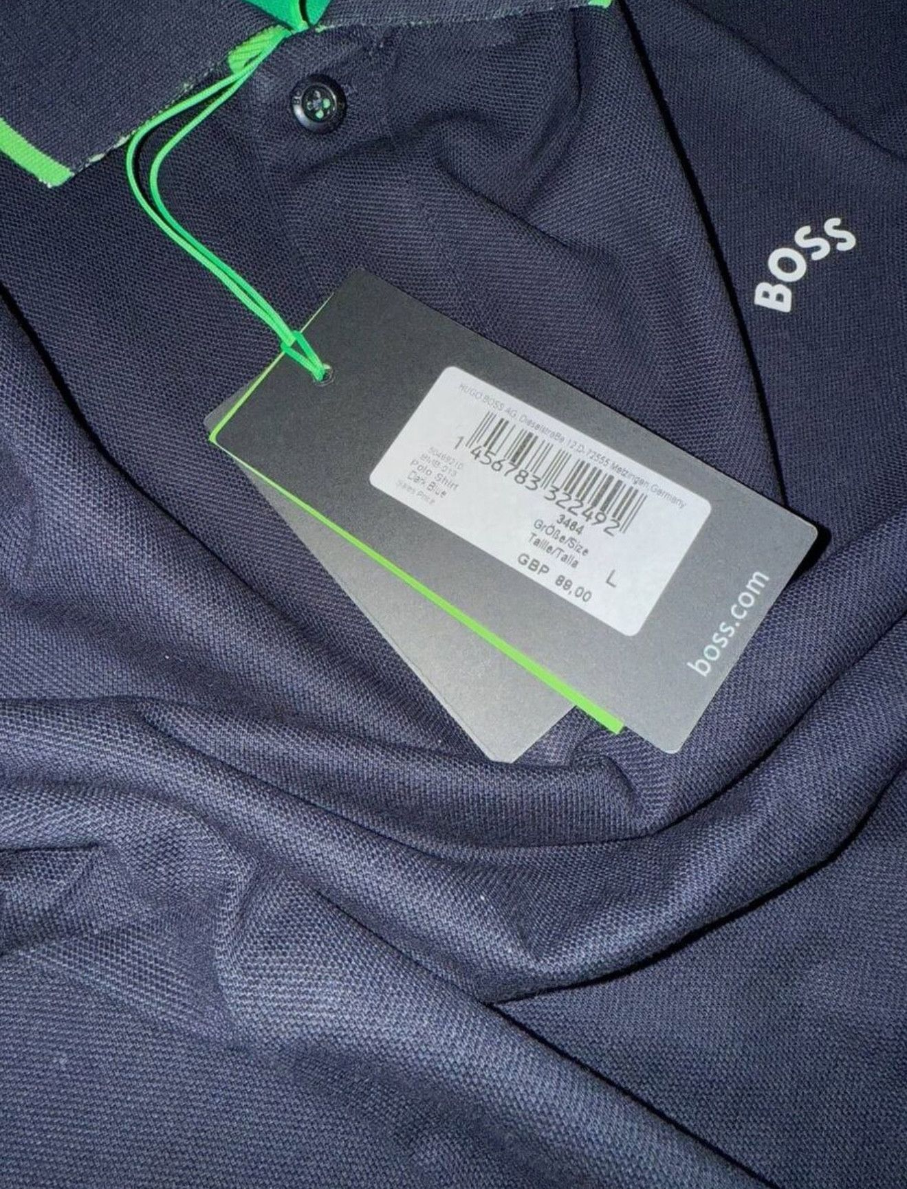 Hugo Boss Boss Polo Shirt Black and Beige Colors L Size Size US L / EU 52-54 / 3 - 5 Thumbnail