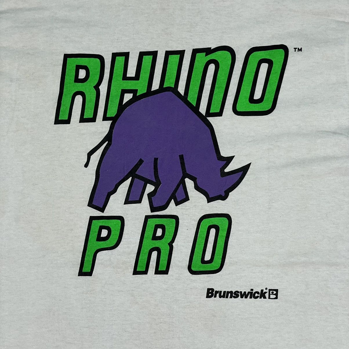 Vintage 🔥LAST PRICE🔥 Vintage Brunswick Rhino Pro Bowling Promo Tee Size US M / EU 48-50 / 2 - 6 Thumbnail