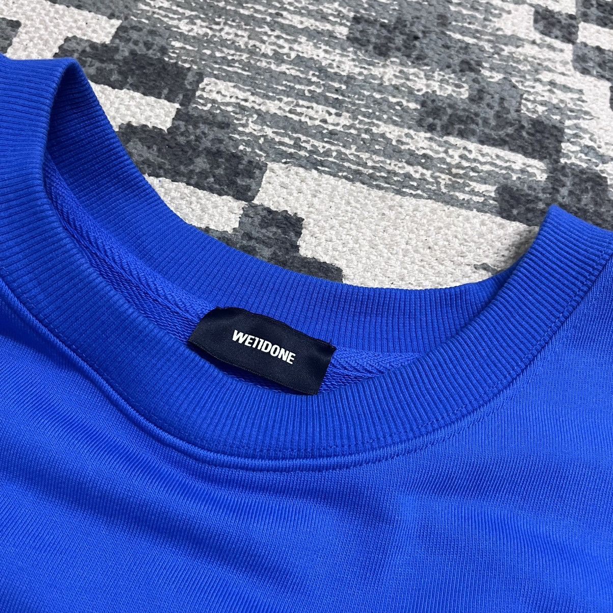WE11DONE Authentic We11done Big Size Blue Sweatshirt Size US L / EU 52-54 / 3 - 4 Thumbnail