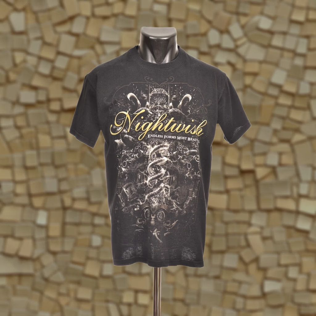 Fruit Of The Loom Fruit of the Loom Nightwish Endless Forms Most Beautiful 2016 T-Shirt Tee Size M Black Men Short Sleeve 100% Cotton Vintage? Size US M / EU 48-50 / 2 - 1 Thumbnail